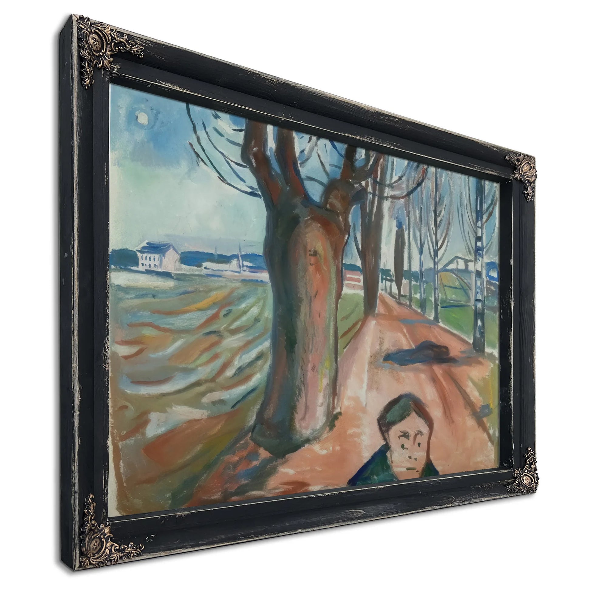 The Murderrer In The Lane 1919 By Edvard Munch Fine Art Print