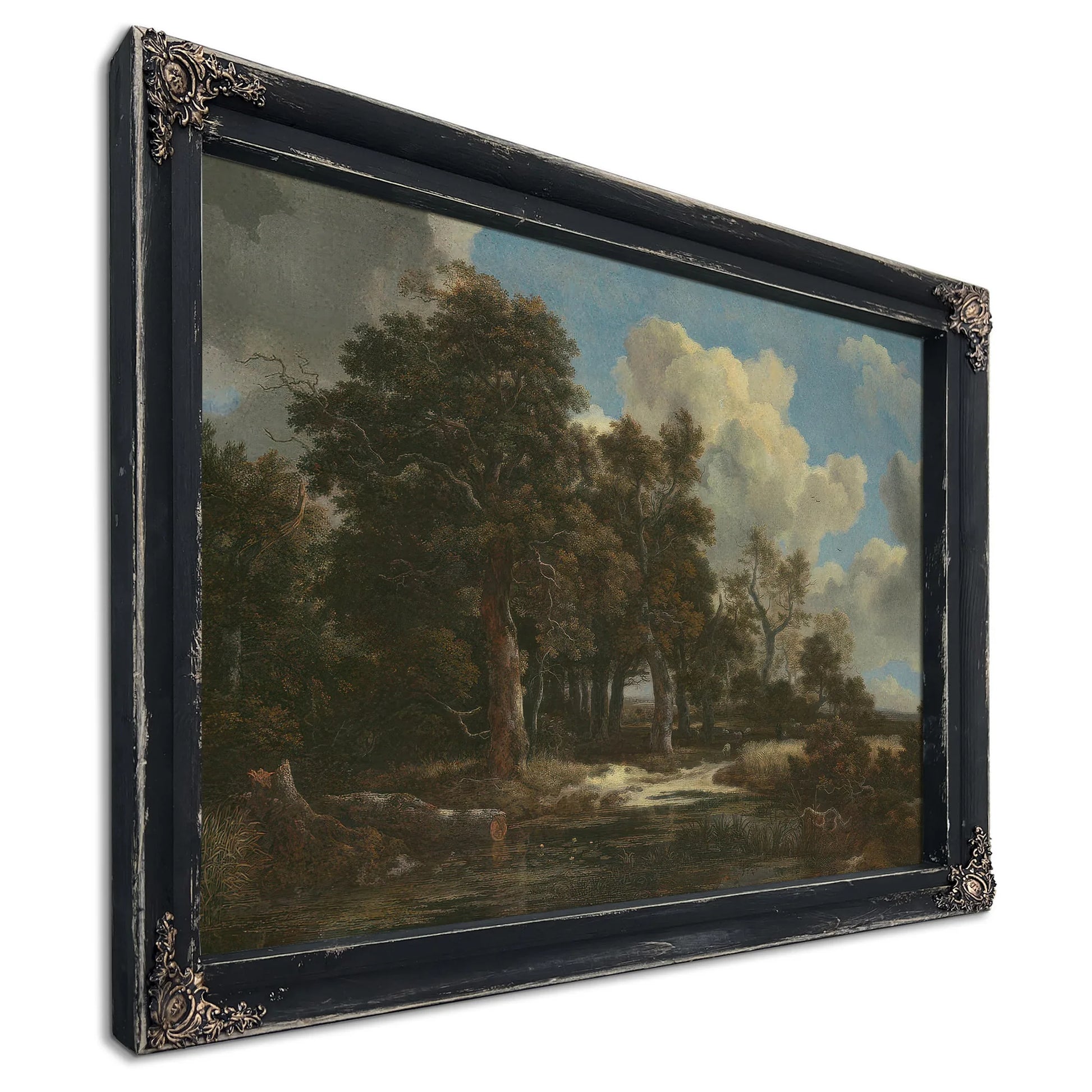Edge Of A Forest With A Grainfield By Jacob Van Ruisdael Fine Art Print