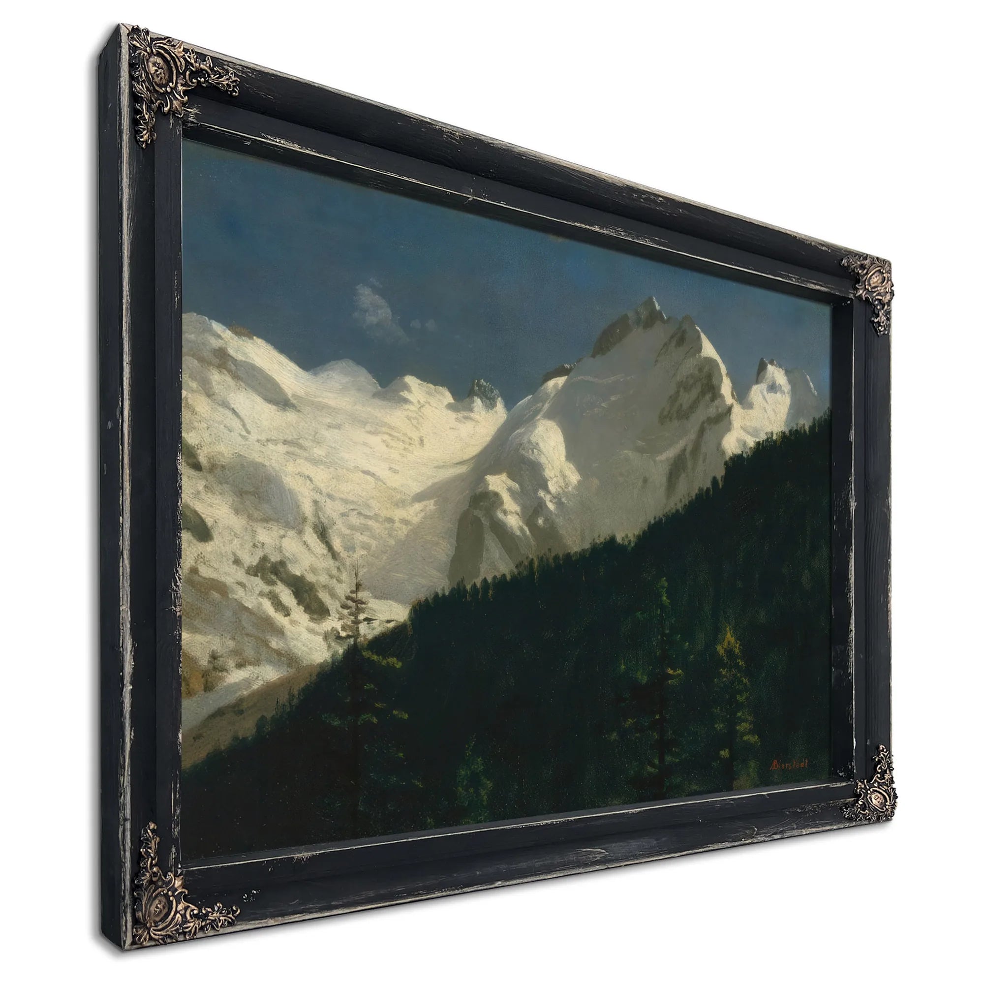 Piz Bernina Switzerland By Albert Bierstadt Fine Art Print