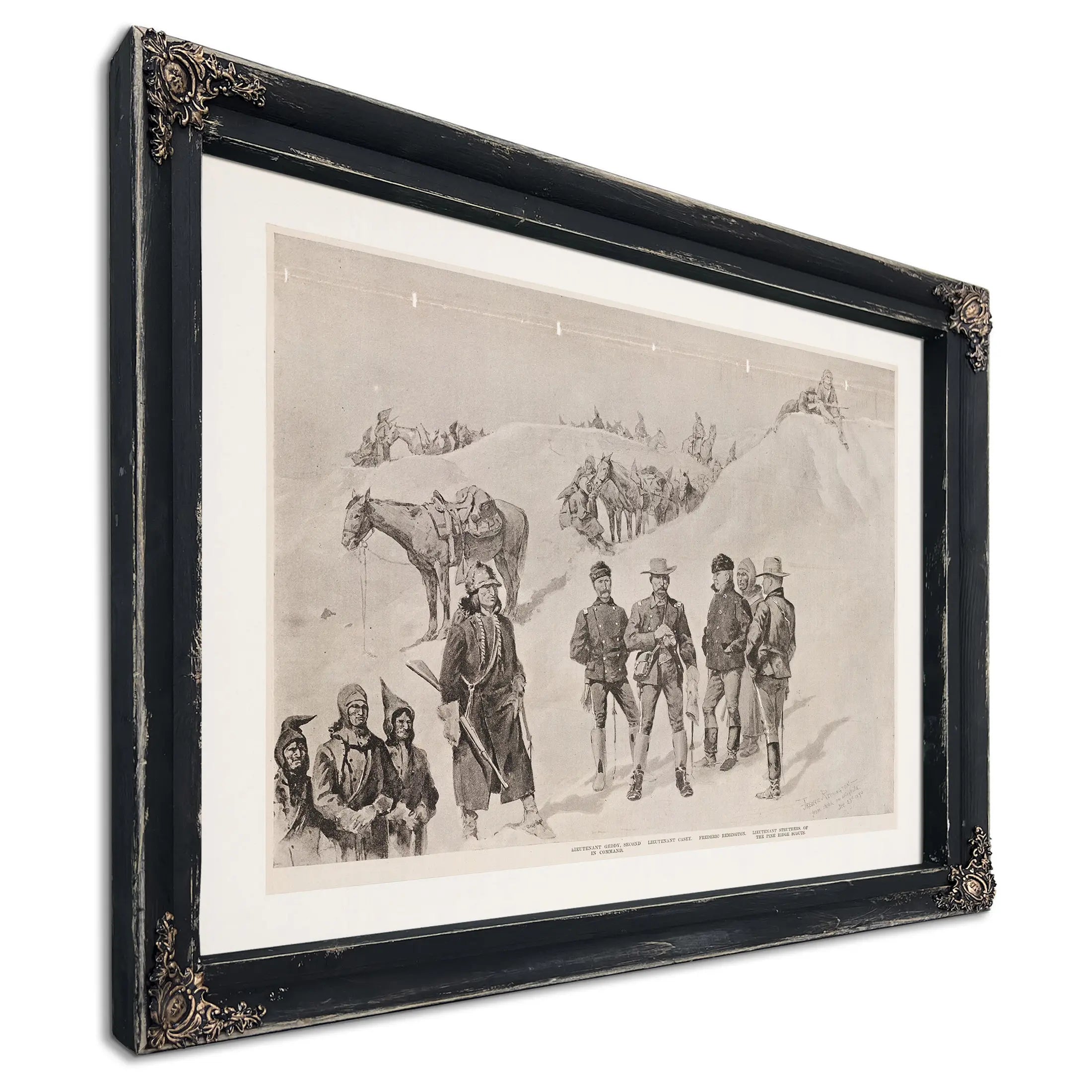 Lieutenant Caseys Last Scout Watching The Hostiles From The Bluffs Of The Stronghold by Frederic Remington
