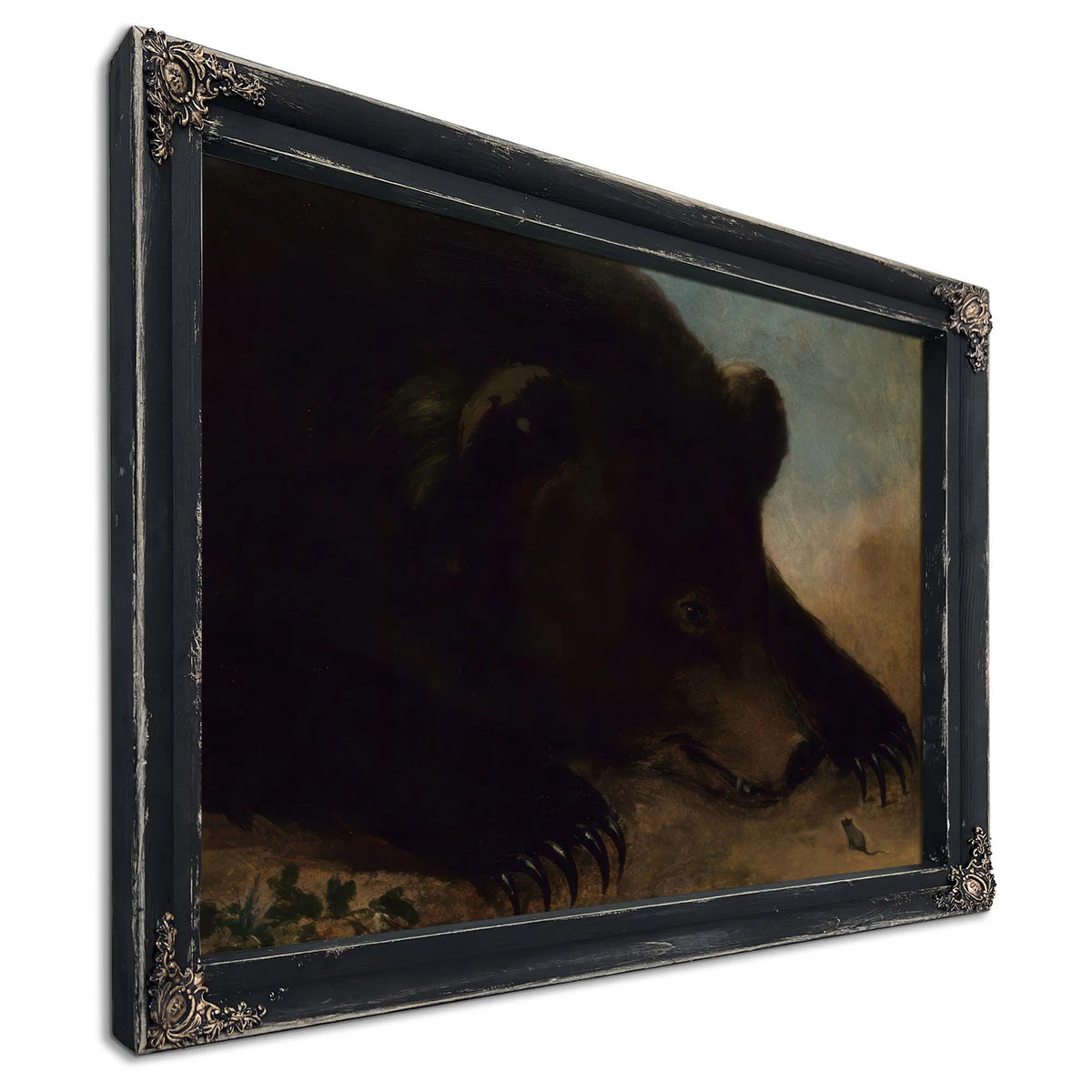 Portraits Of A Grizzly Bear And Mouse, Life Size By George Catlin Fine Art Print