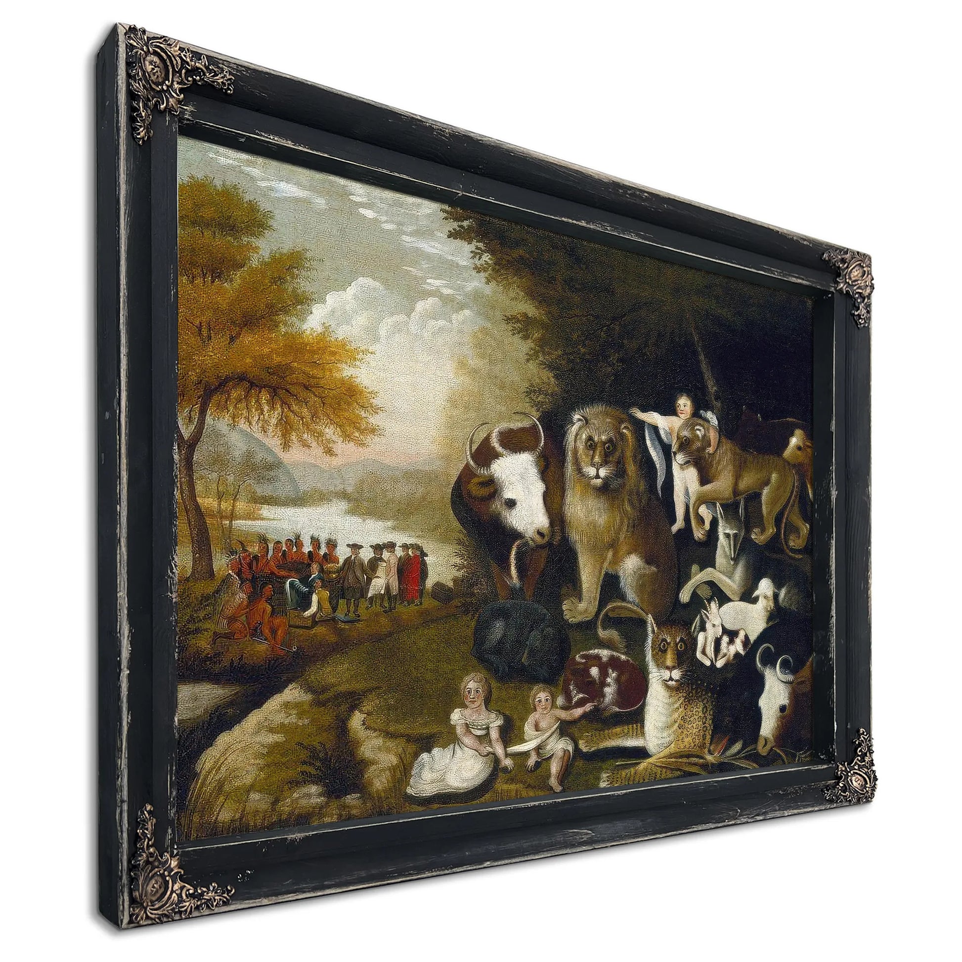 Peaceable Kingdom 1834 By Edward Hicks Fine Art Print