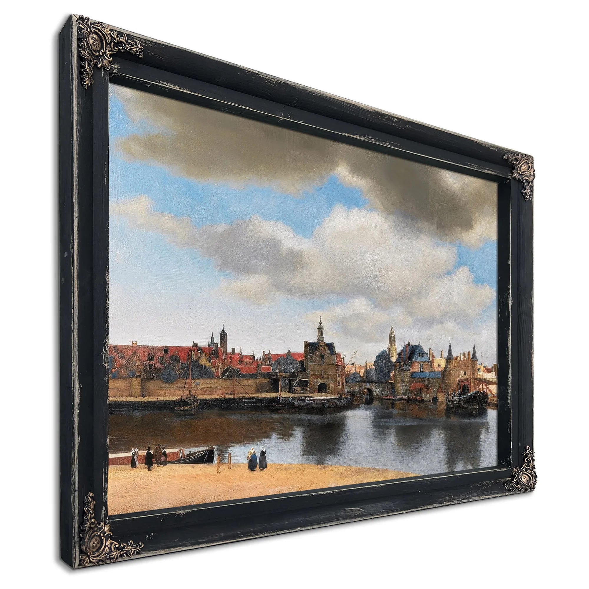 View Of Delft 1661 By Johannes Vermeer Fine Art Print