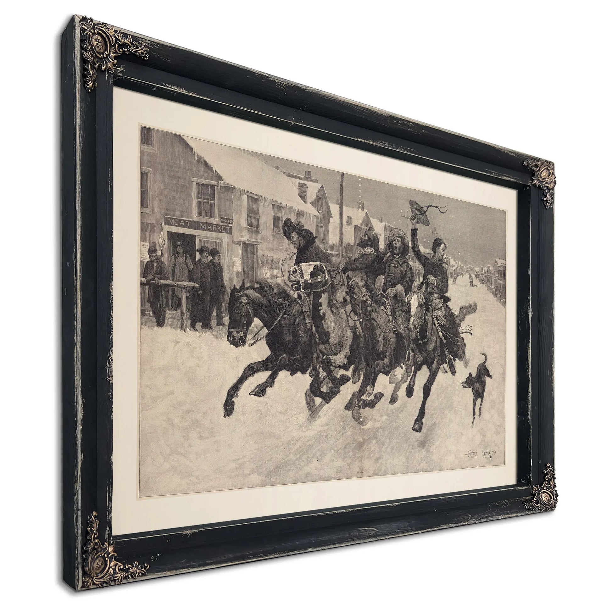 Cowboys Coming To Town For Christmas by Frederic Remington