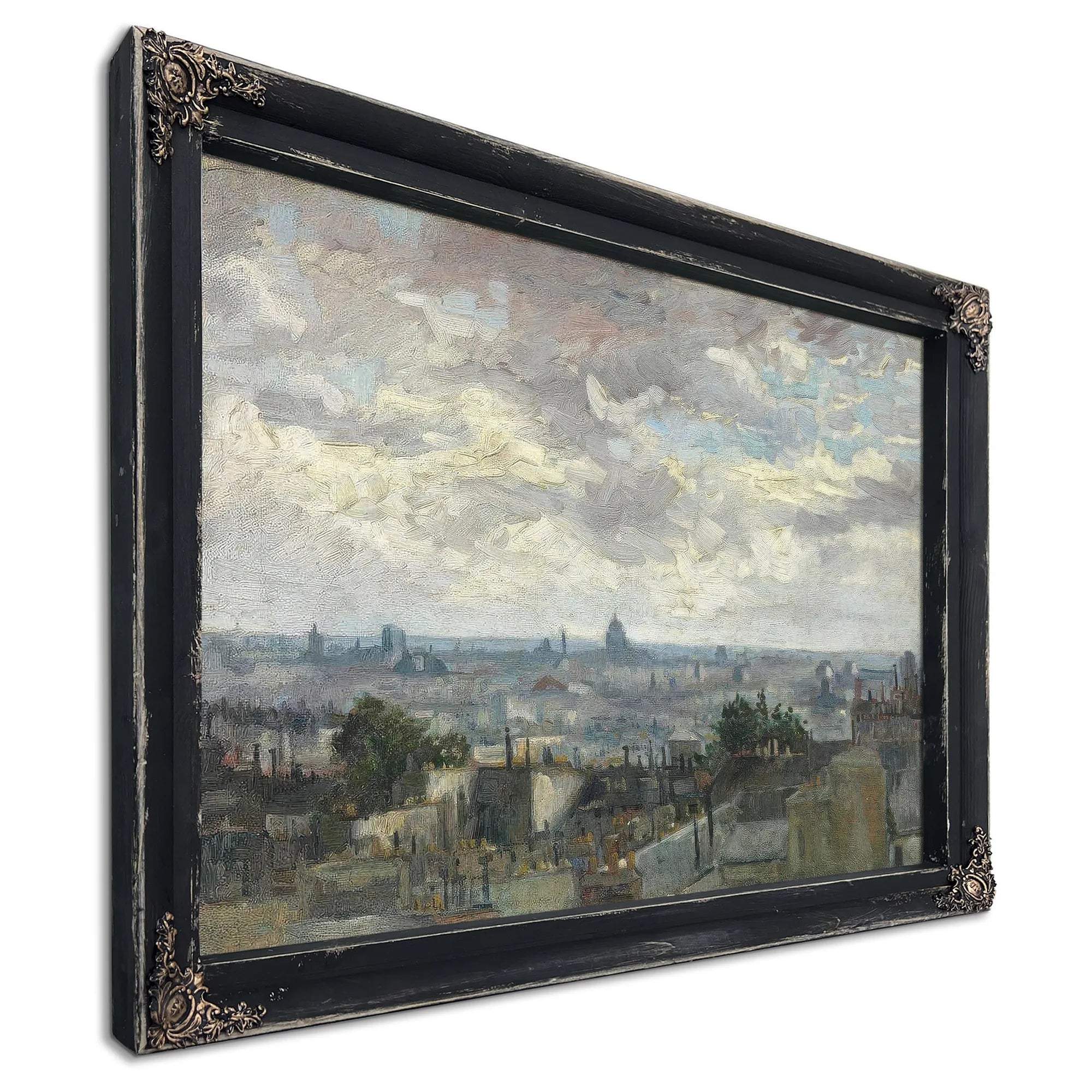 View Of Paris By Vincent Van Gogh Fine Art Print