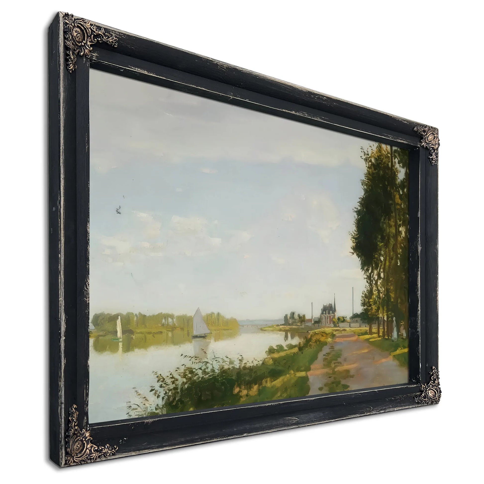 Riverside Path At Argenteuil By Claude Monet Fine Art Print