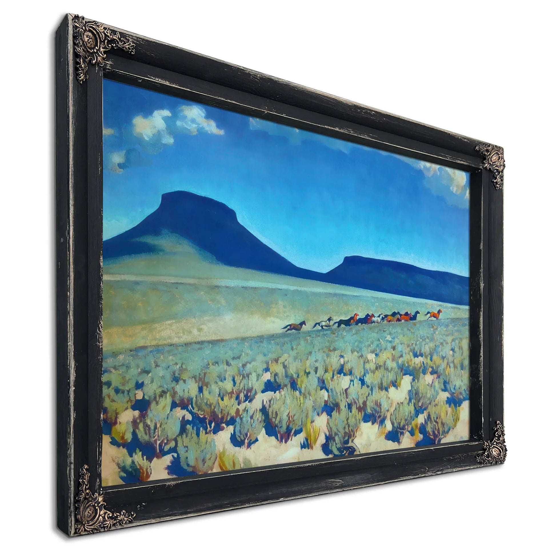 Wild Horse Country Humboldt County Nevada By Maynard Dixon Fine Art Print