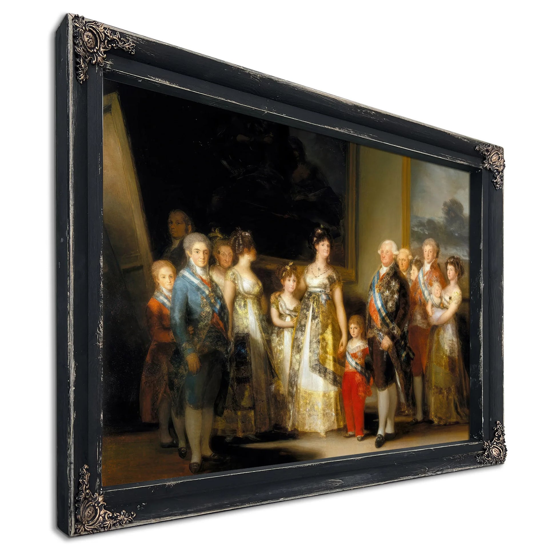 Charles Iv Of Spain And His Family 1800 1801 280X336Cm Prado Museum P00726 By Francisco De Goya Fine Art Print