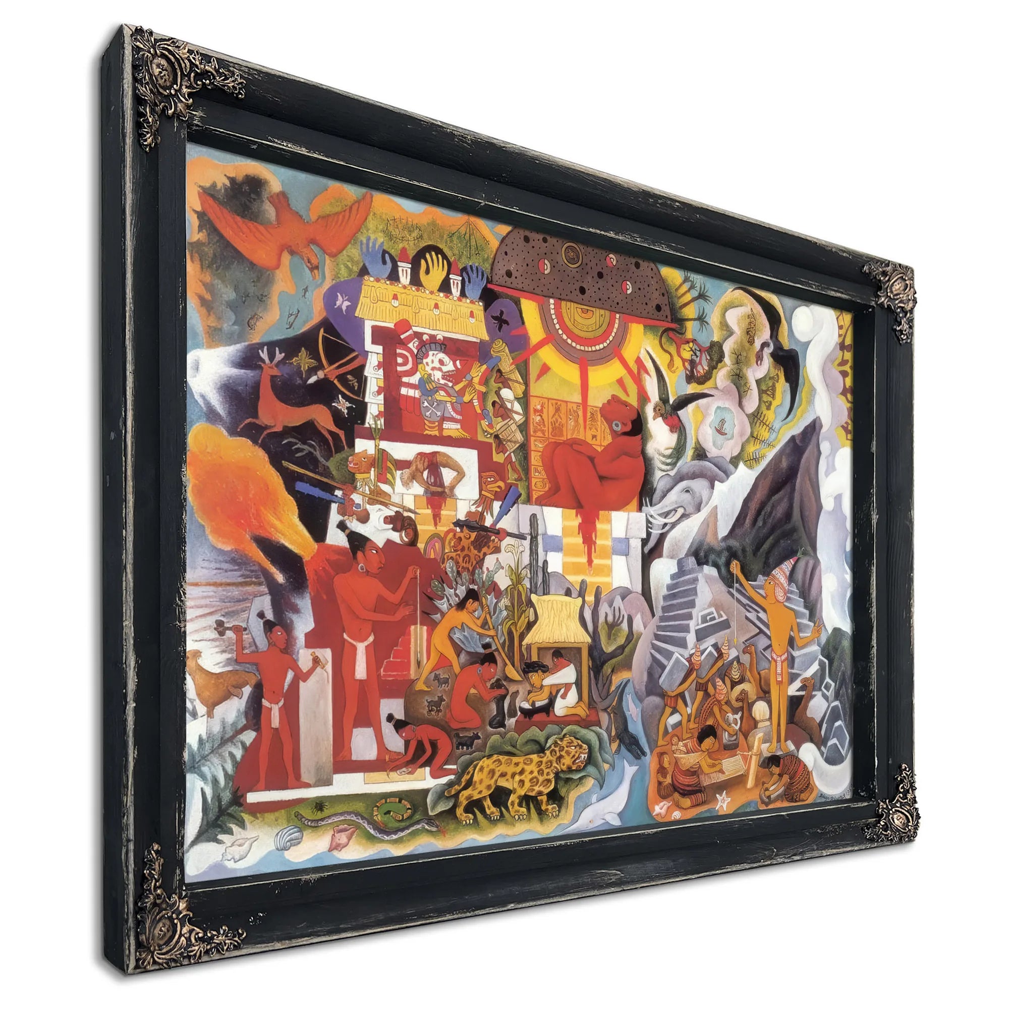 Pre Hispanic America By Diego Rivera Fine Art Print