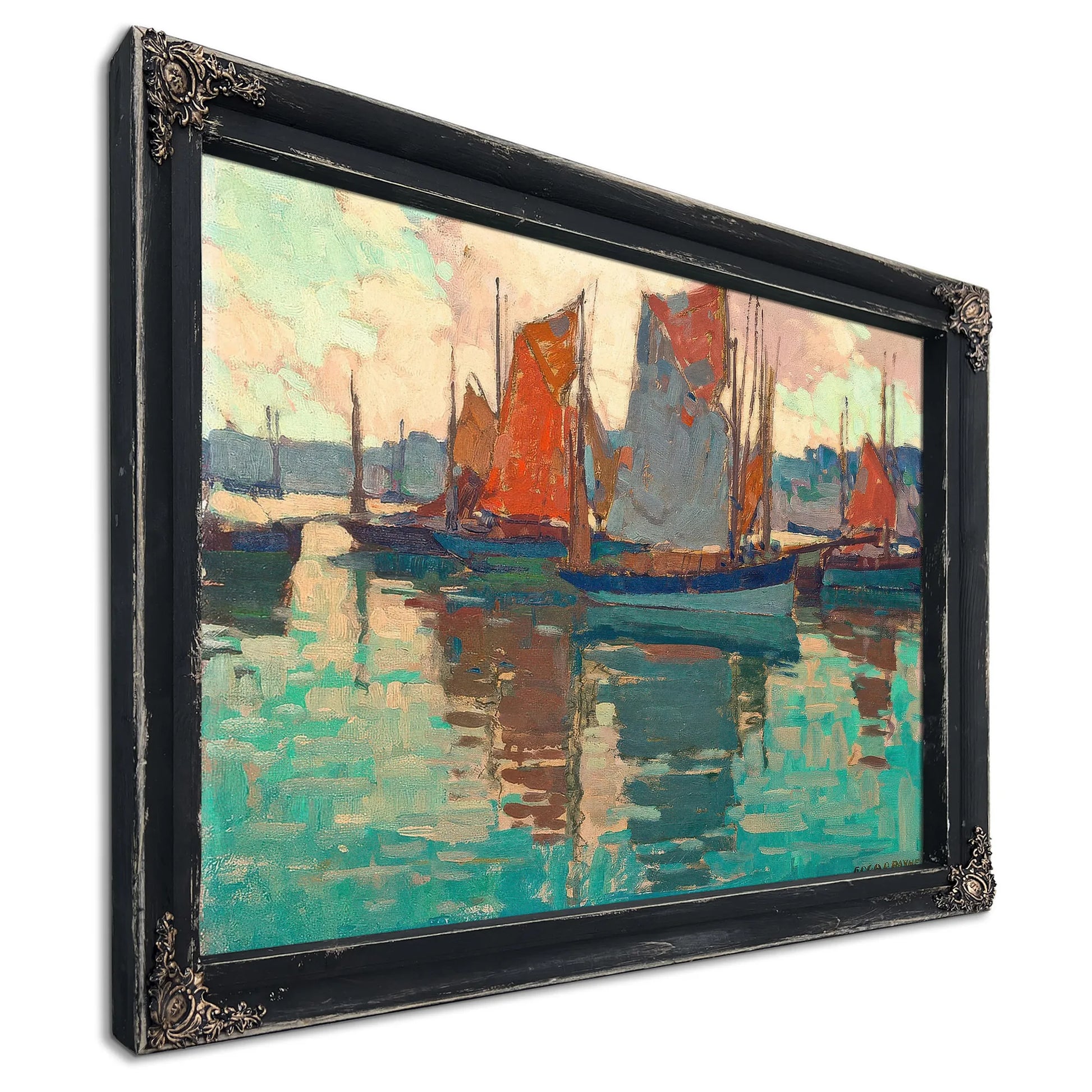 The Harbor, Douarnenez, France By Edgar Payne Fine Art Print