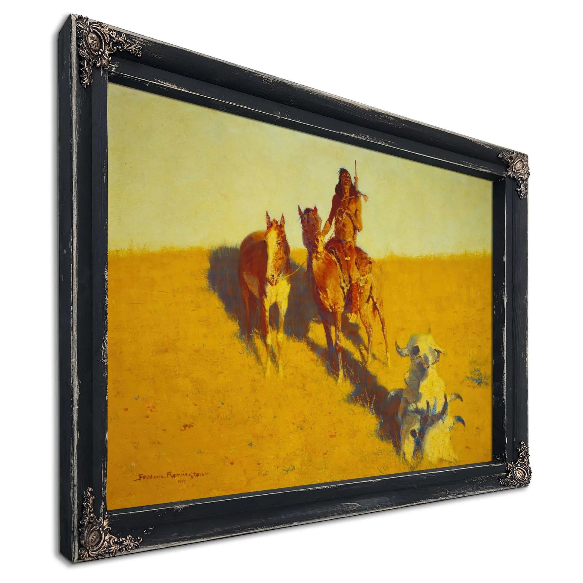 Sign Of The Buffalo Scout  by Frederic Remington