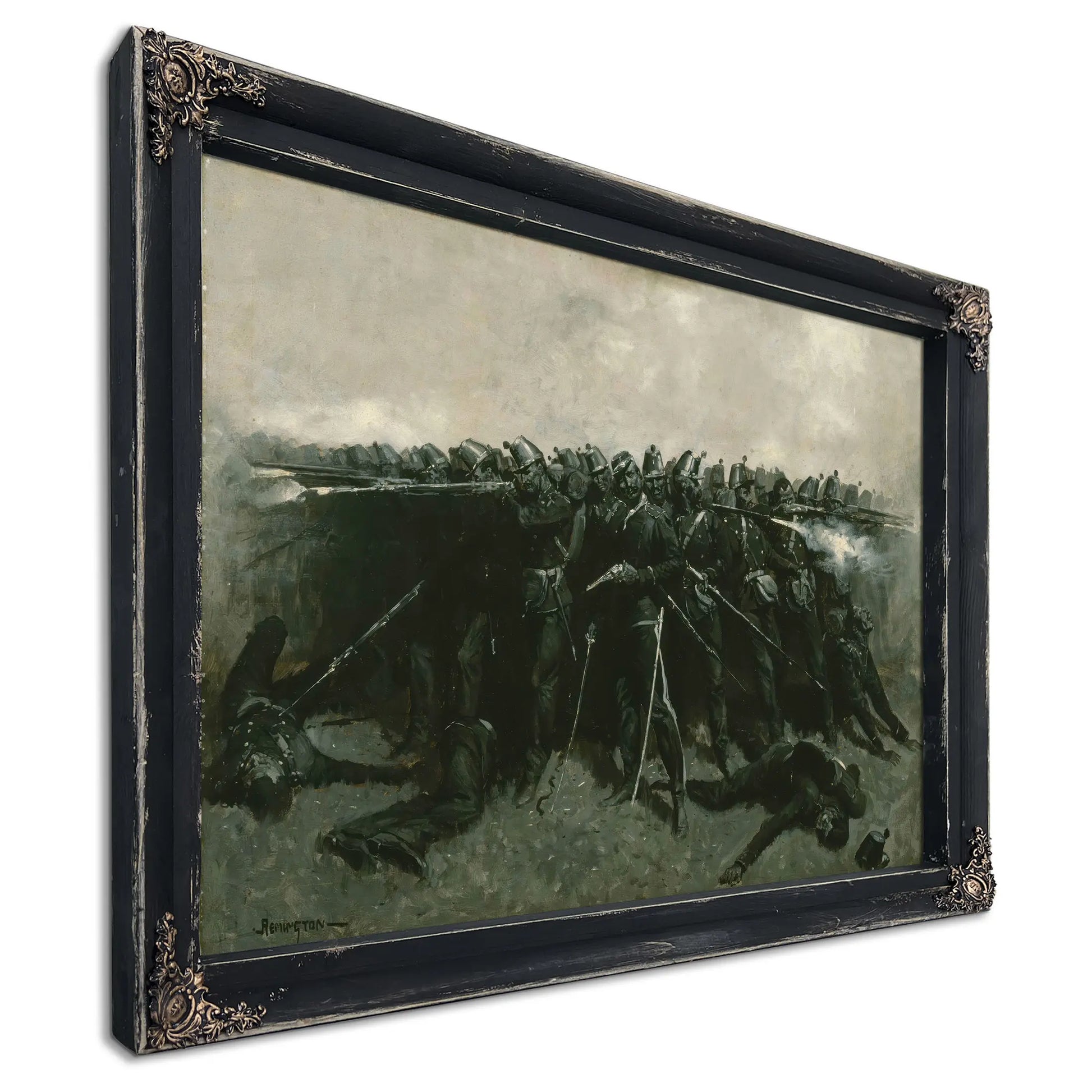 The Infantry Square  by Frederic Remington