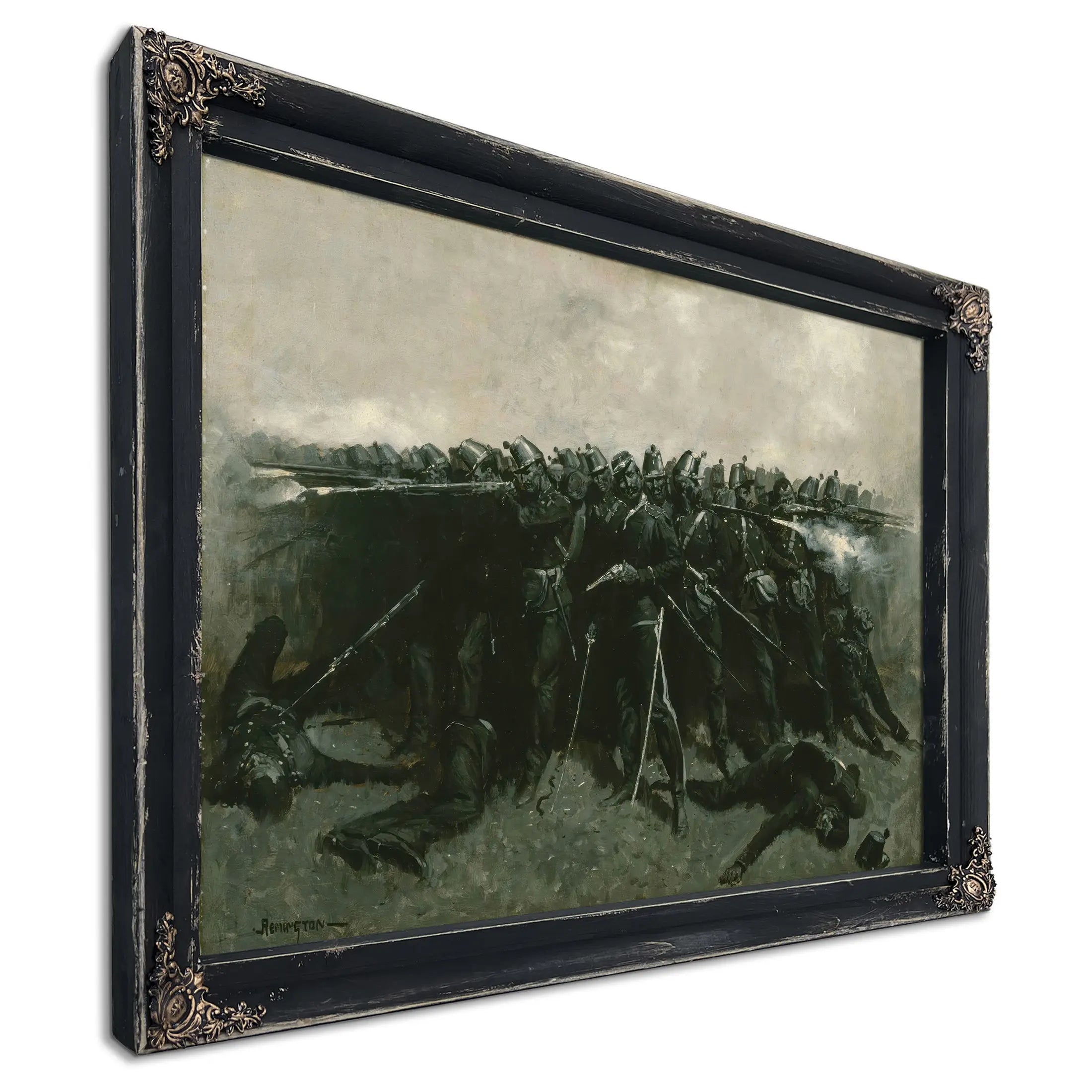 The Infantry Square  by Frederic Remington