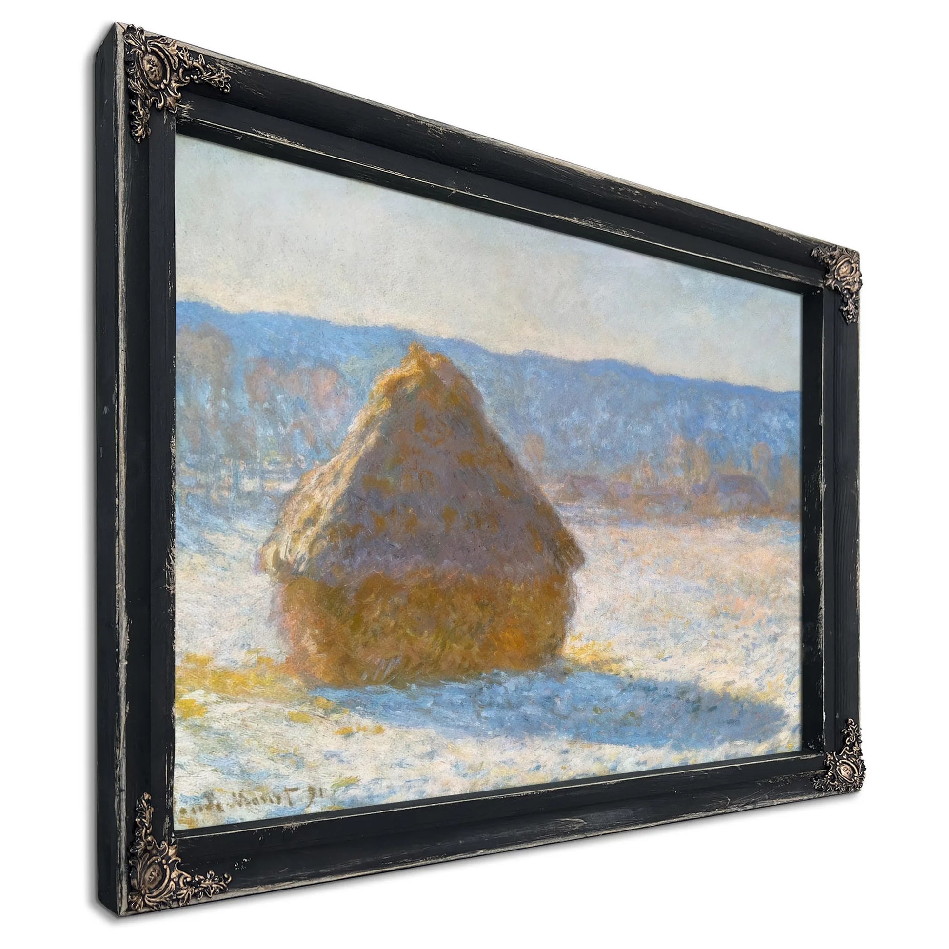Grainstack (Snow Effect) By Claude Monet Fine Art Print