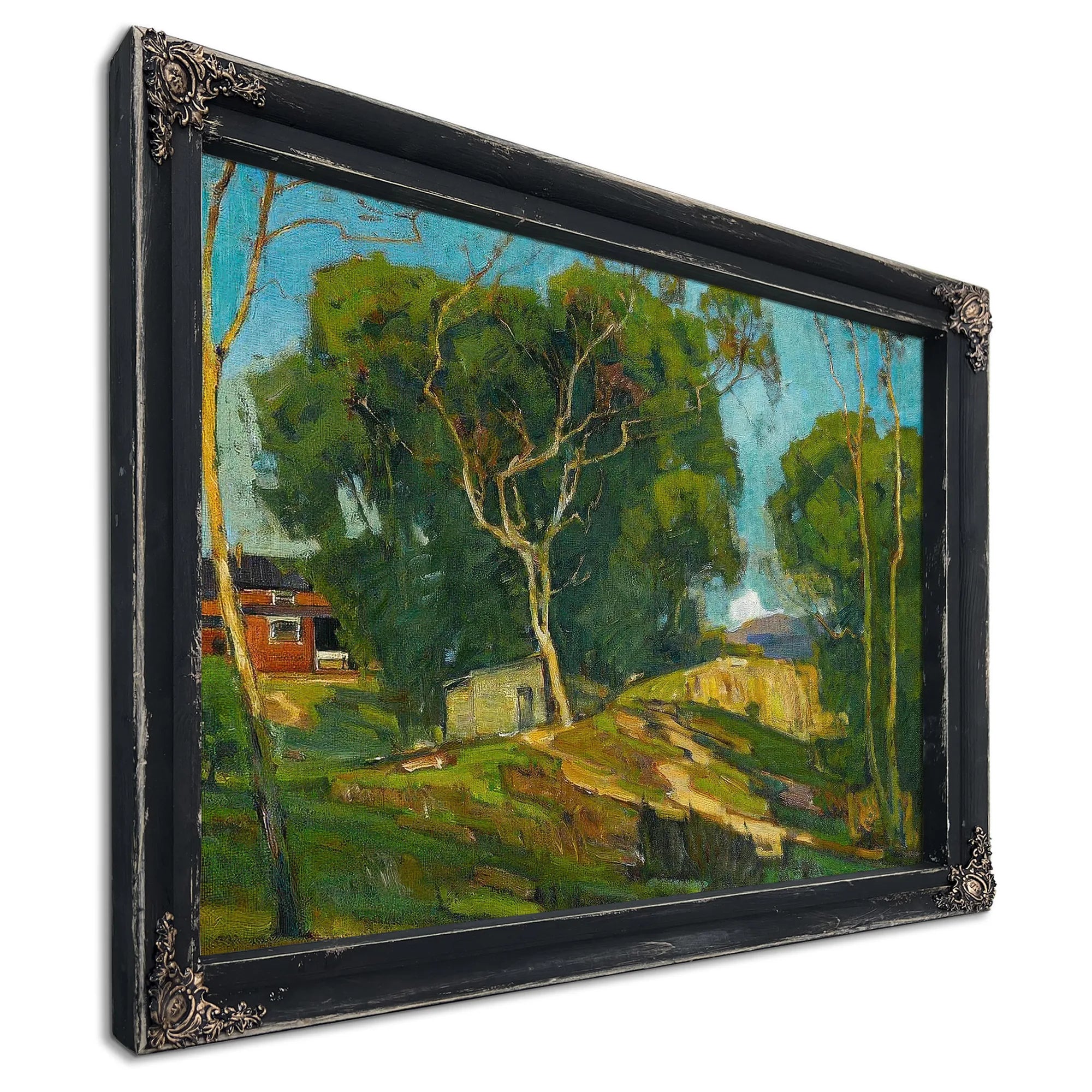 The Red Barn By William Wendt Fine Art Print