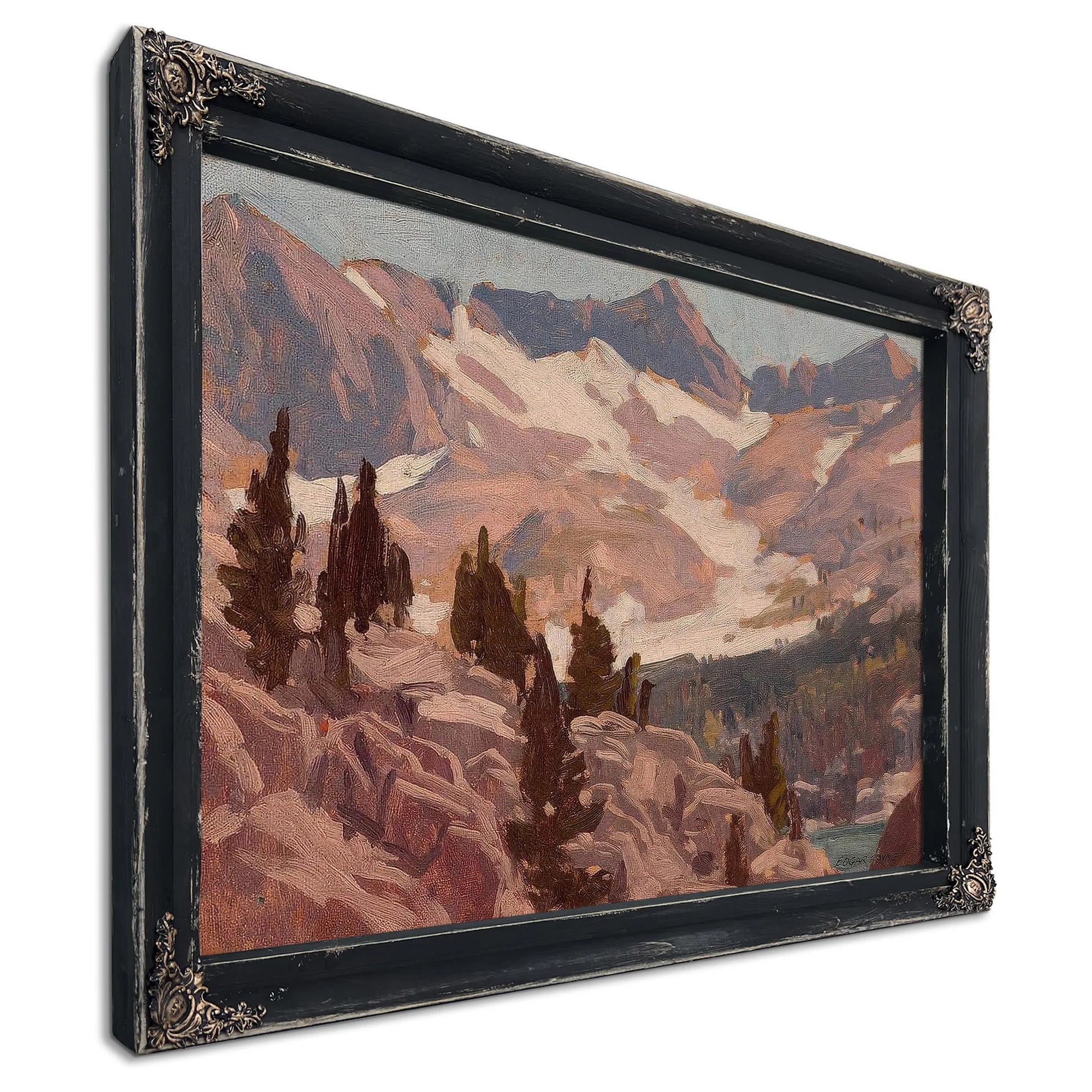 Sierra Summit, Probably Lake Sabrina By Edgar Payne Fine Art Print
