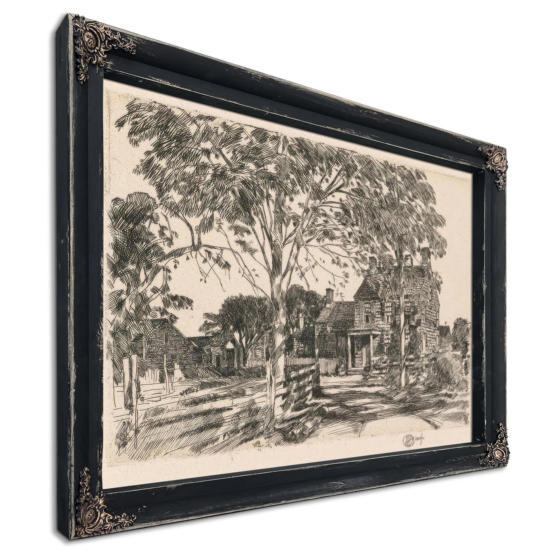 Walt Whitman's Birthplace By Childe Hassam Fine Art Print