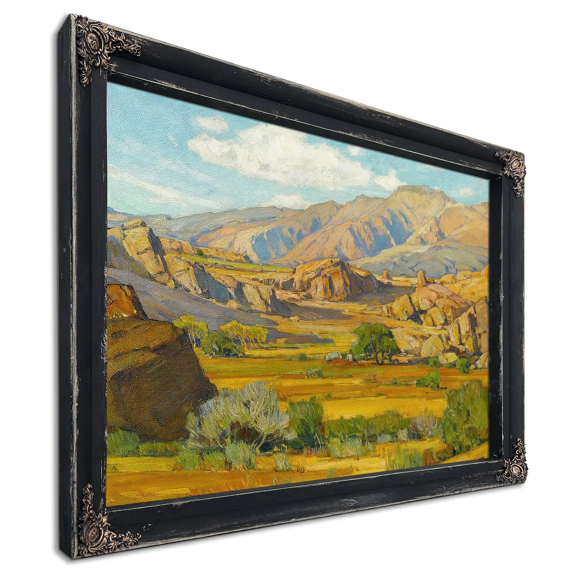 Rocky Desert Mountains By William Wendt Fine Art Print