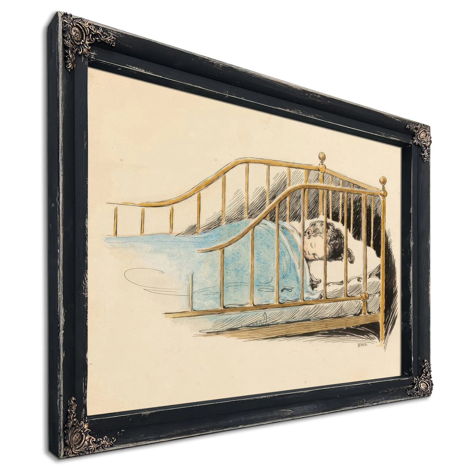 Child Sleeping A Childs Prayer Interior Book Illustration 1926 By Jessie Willcox Smith Fine Art Print