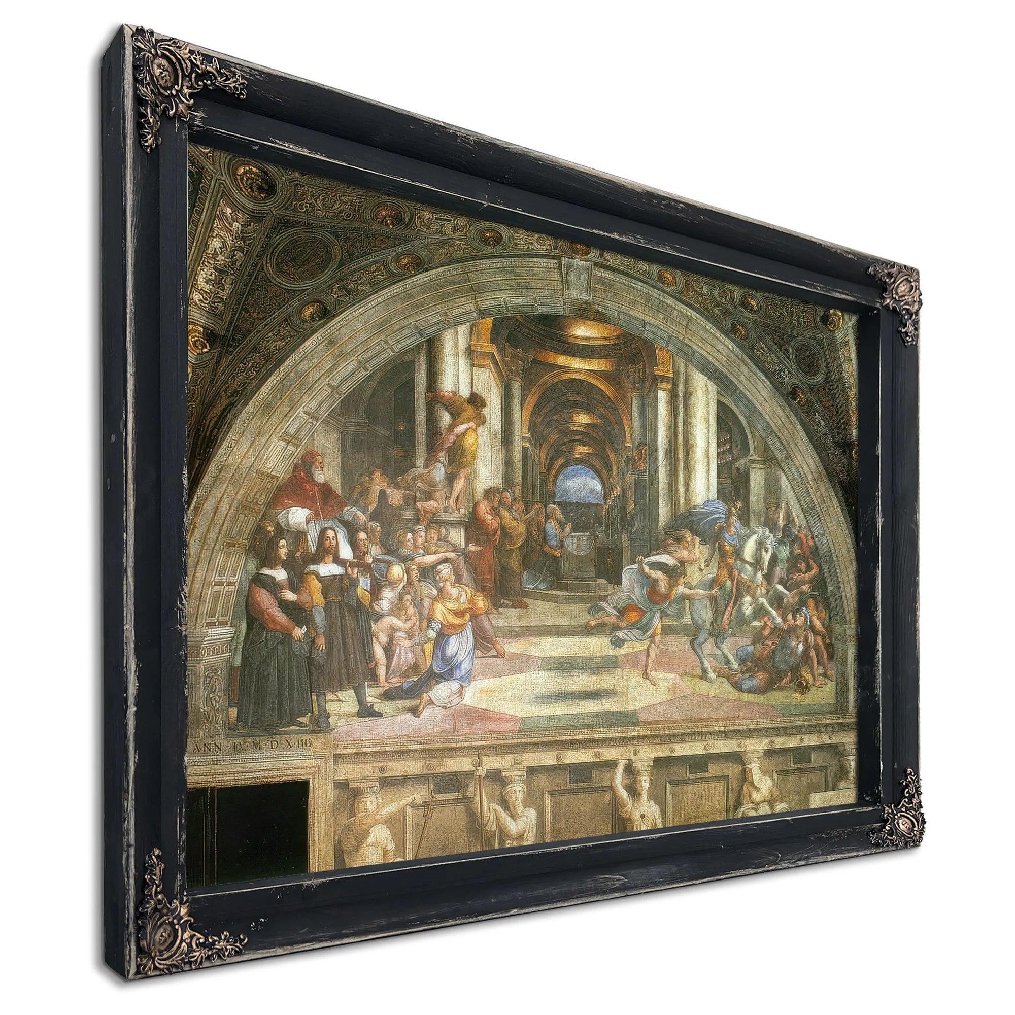 The Expulsion Of Heliodorus By Raphael Fine Art Print
