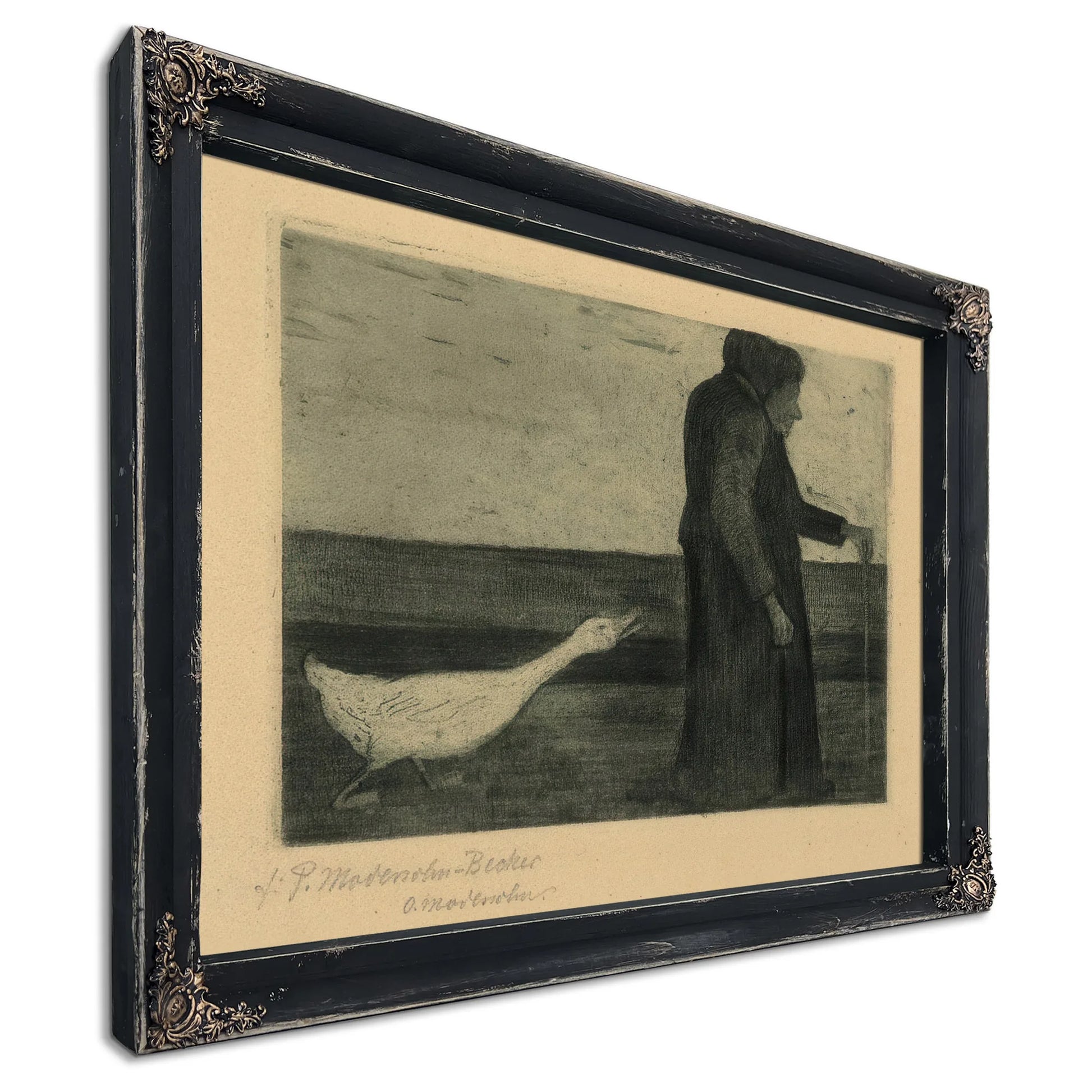 Woman With The Goose By Paula Modersohn Becker Fine Art Print