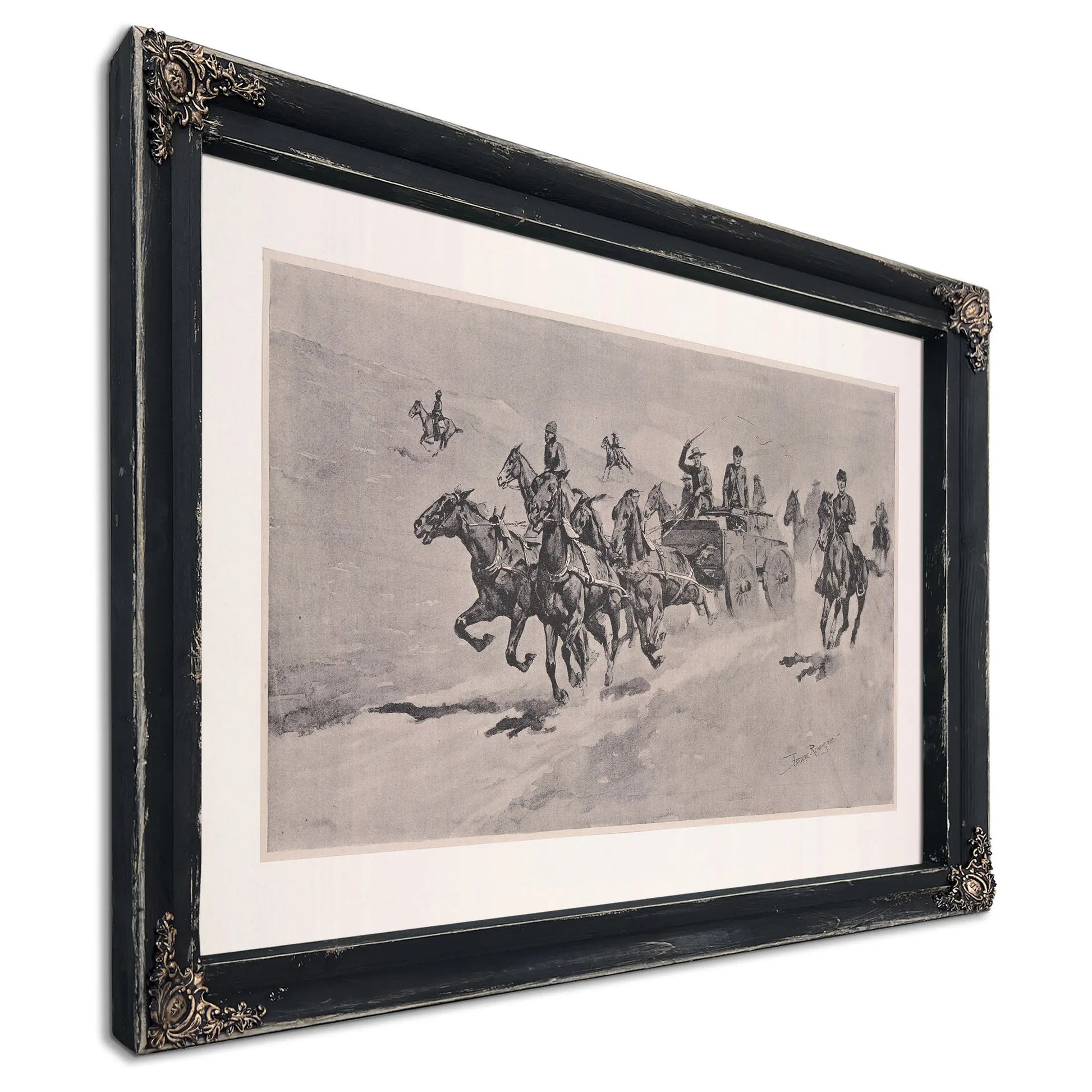 A Run To The Scout Camp by Frederic Remington