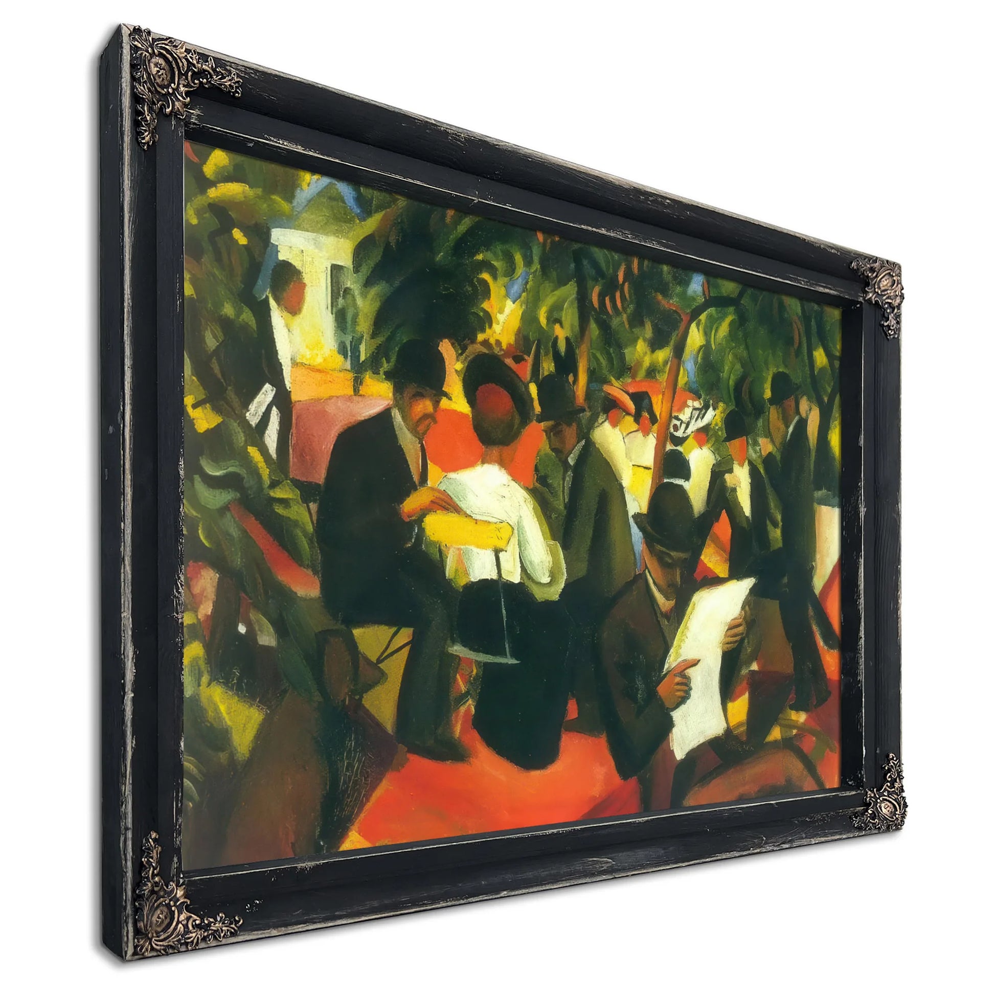 Garden Restaurant By August Macke Fine Art Print