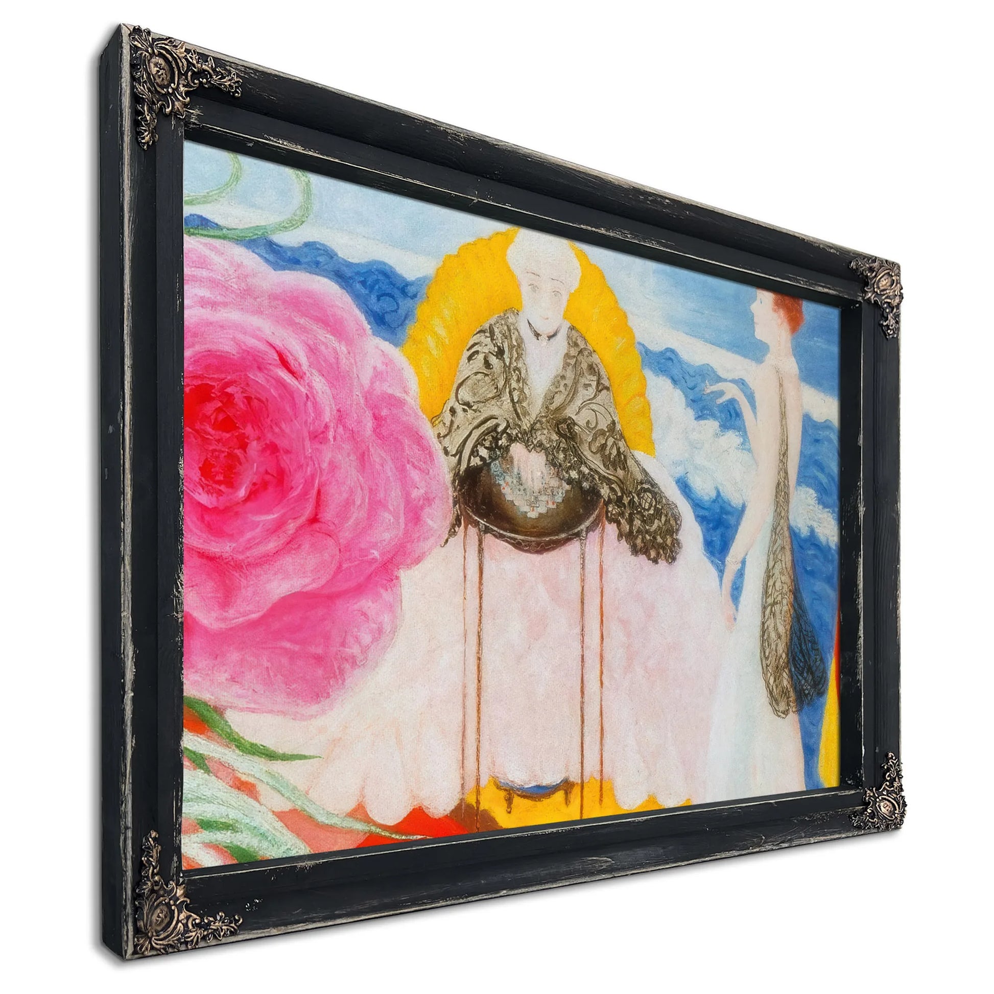 Rosetta Mother And Carrie Family Portrait By Florine Stettheimer Fine Art Print