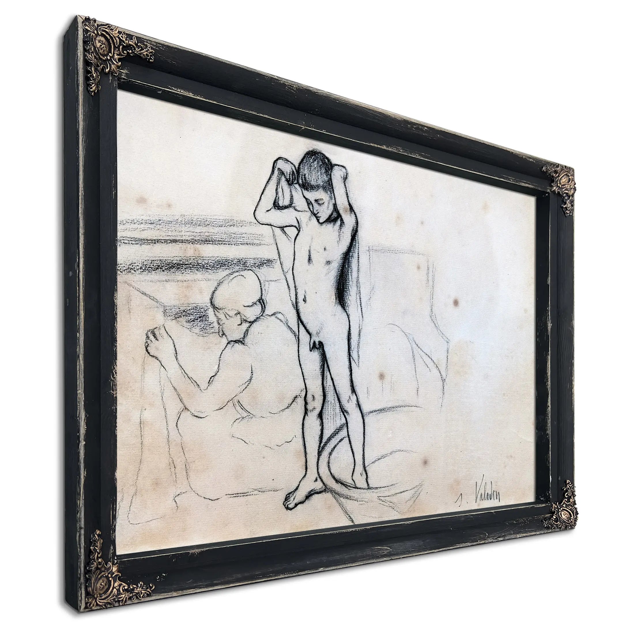 La Mere De Et Son Fils Maurice 1890 by Suzanne Valadon