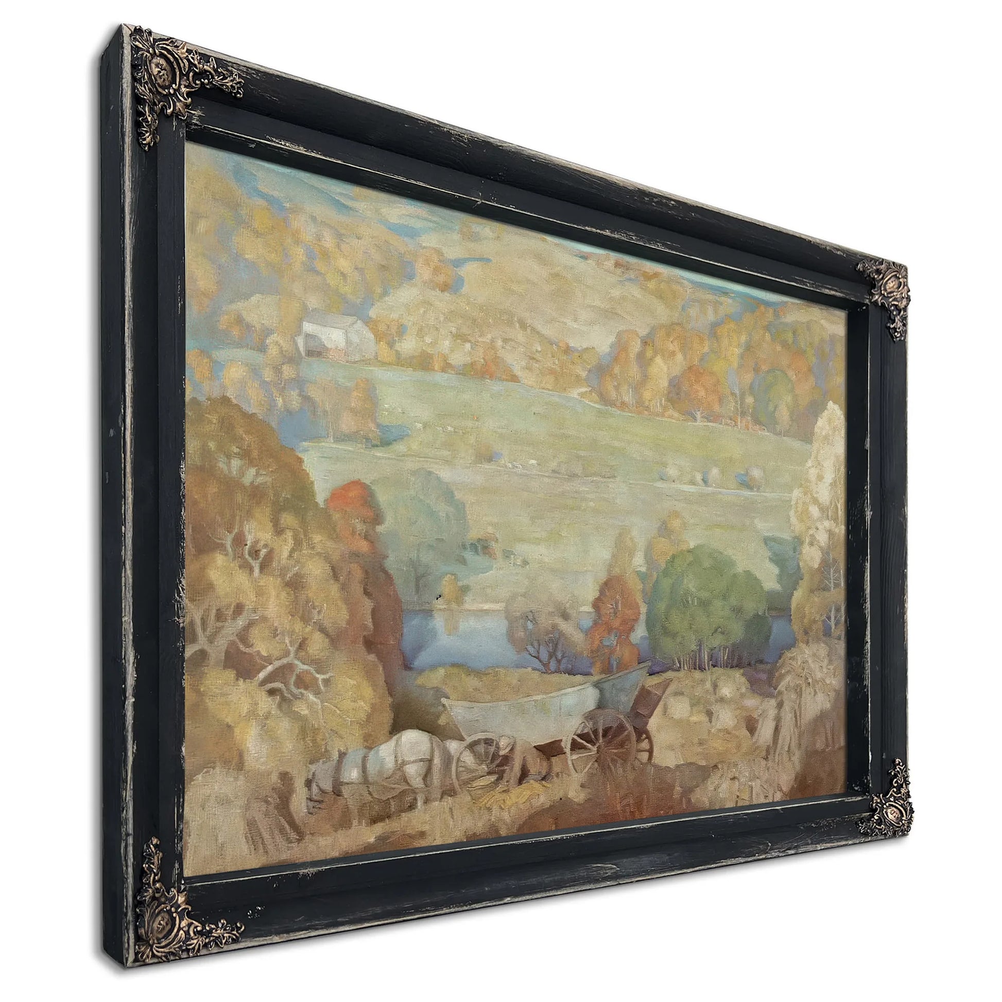Corn Harvest On The Brandywine By NC Wyeth Fine Art Print