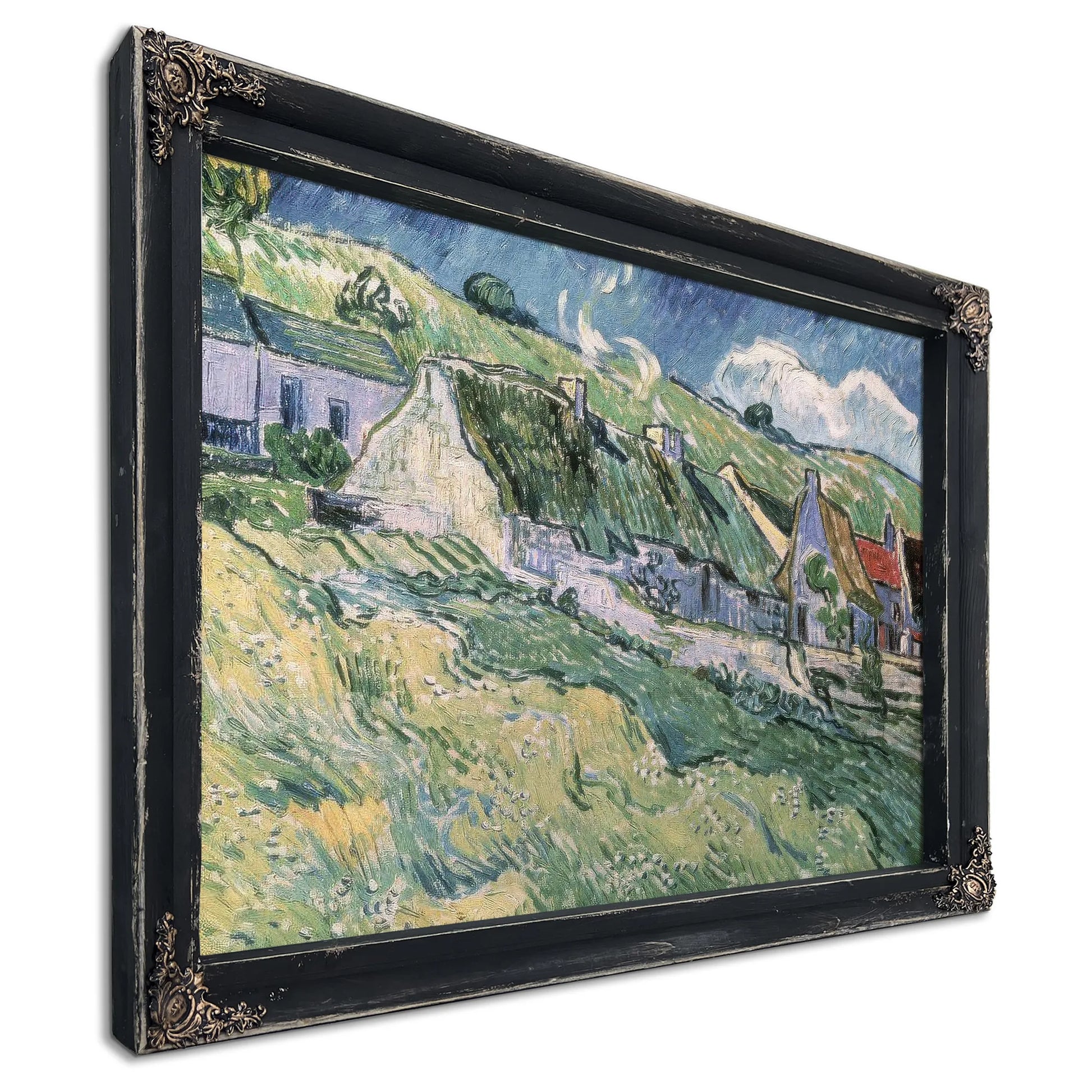 Cottages At Auvers Sur Oise By Vincent Van Gogh Fine Art Print