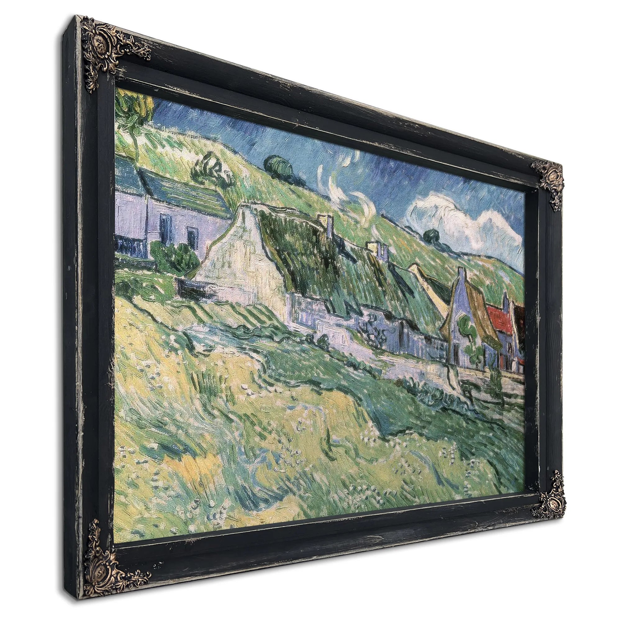 Cottages At Auvers Sur Oise By Vincent Van Gogh Fine Art Print