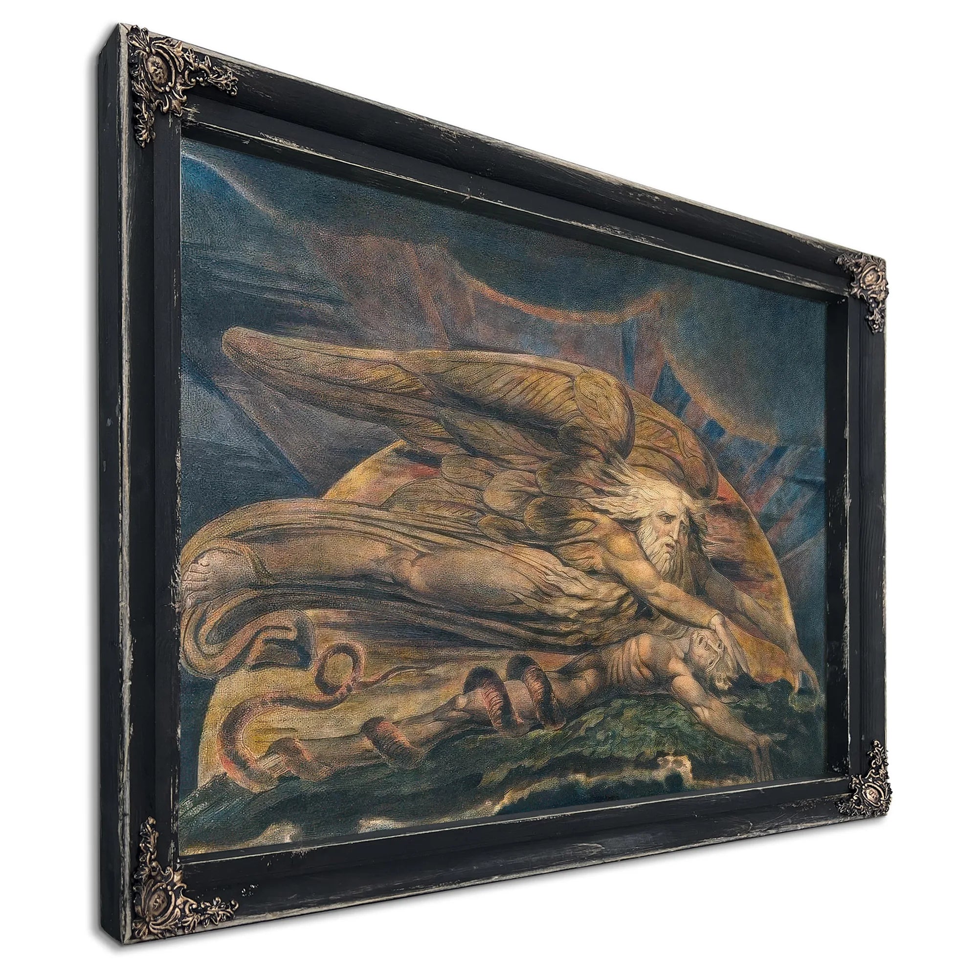 Elohim Creating Adam 1805 Etching Watercolor 43 1X53 6Cm Tate By William Blake Fine Art Print