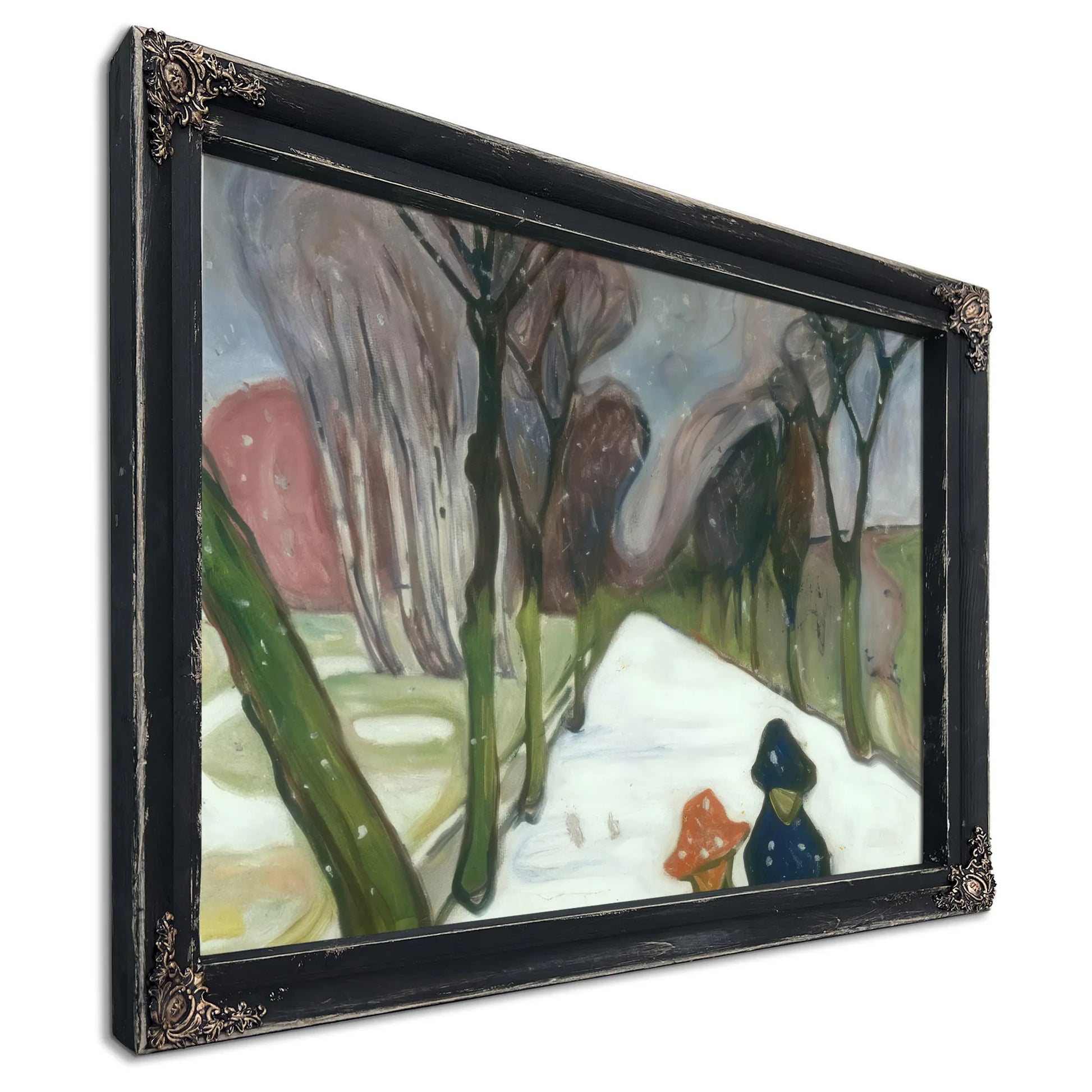 Snow Falling In The Lane 1906 By Edvard Munch Fine Art Print