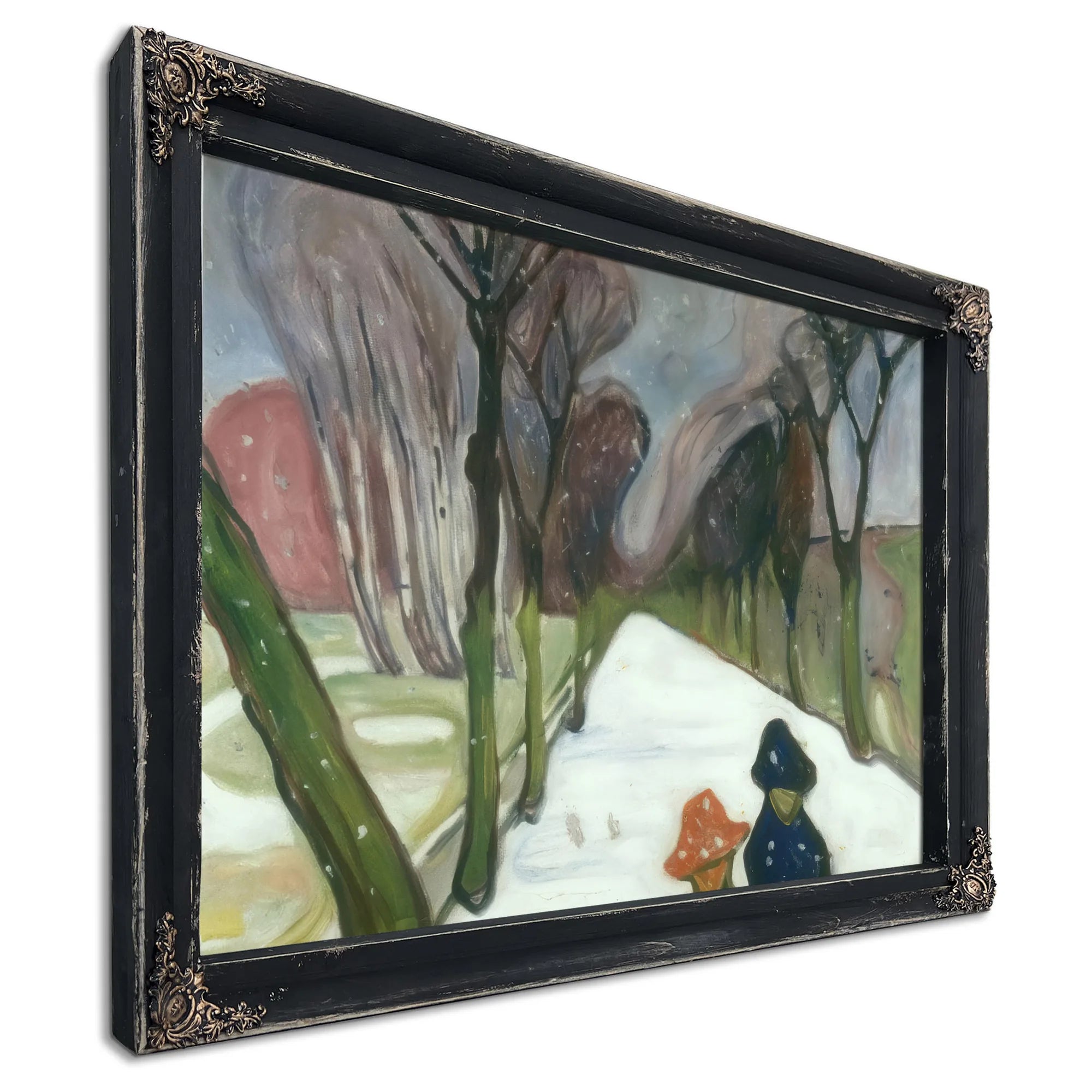 Snow Falling In The Lane 1906 By Edvard Munch Fine Art Print