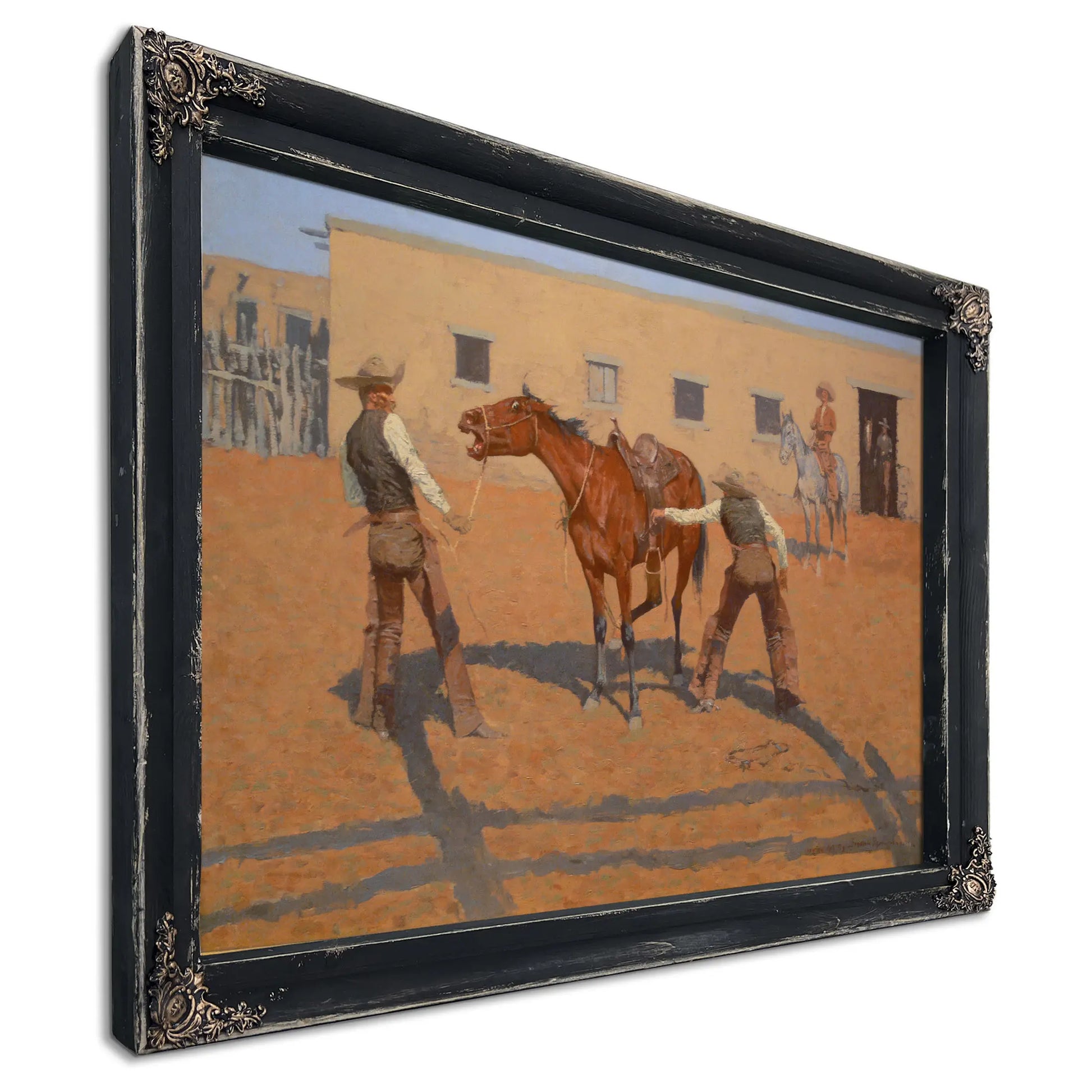 Remington His First Lesson by Frederic Remington