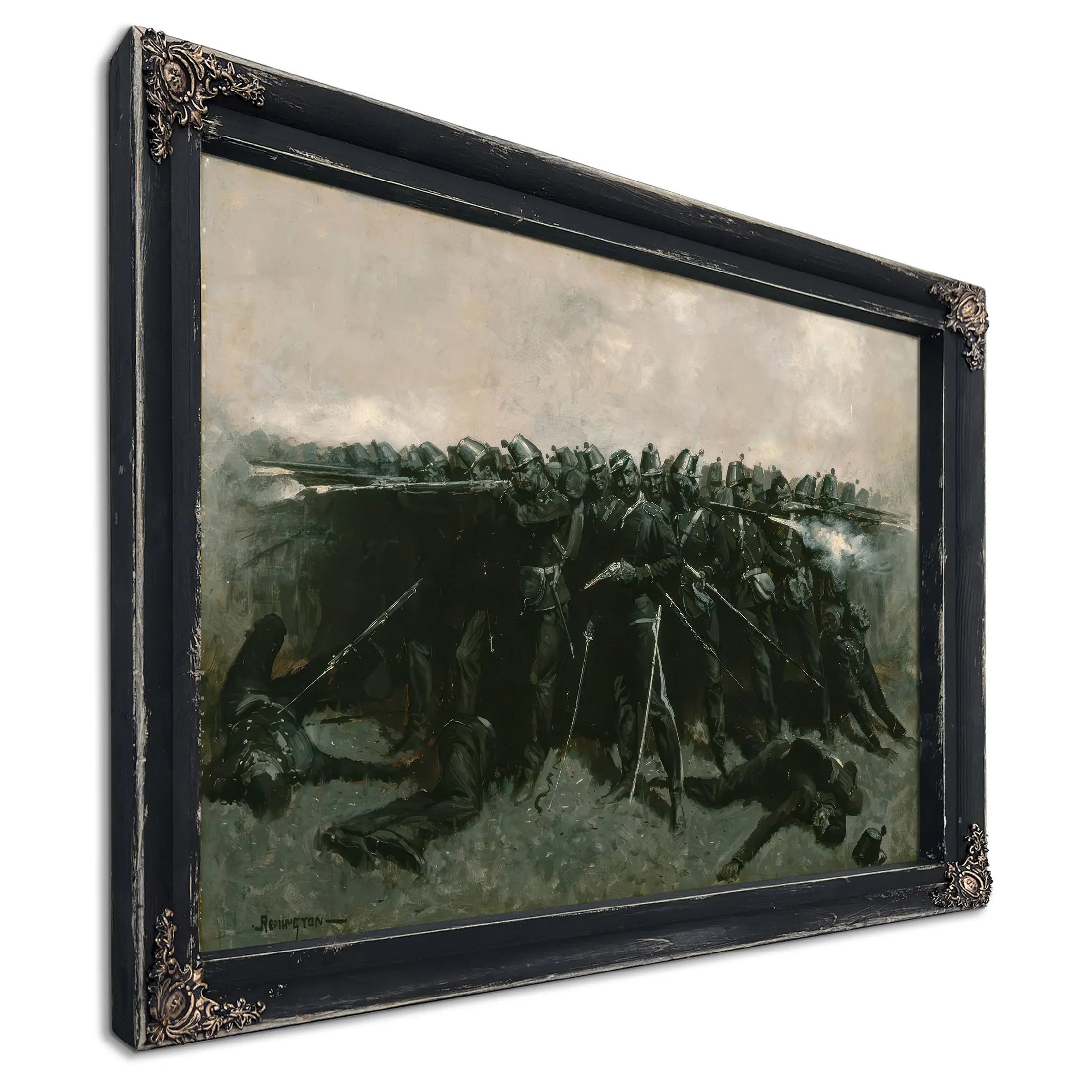 The Infantry Square C by Frederic Remington