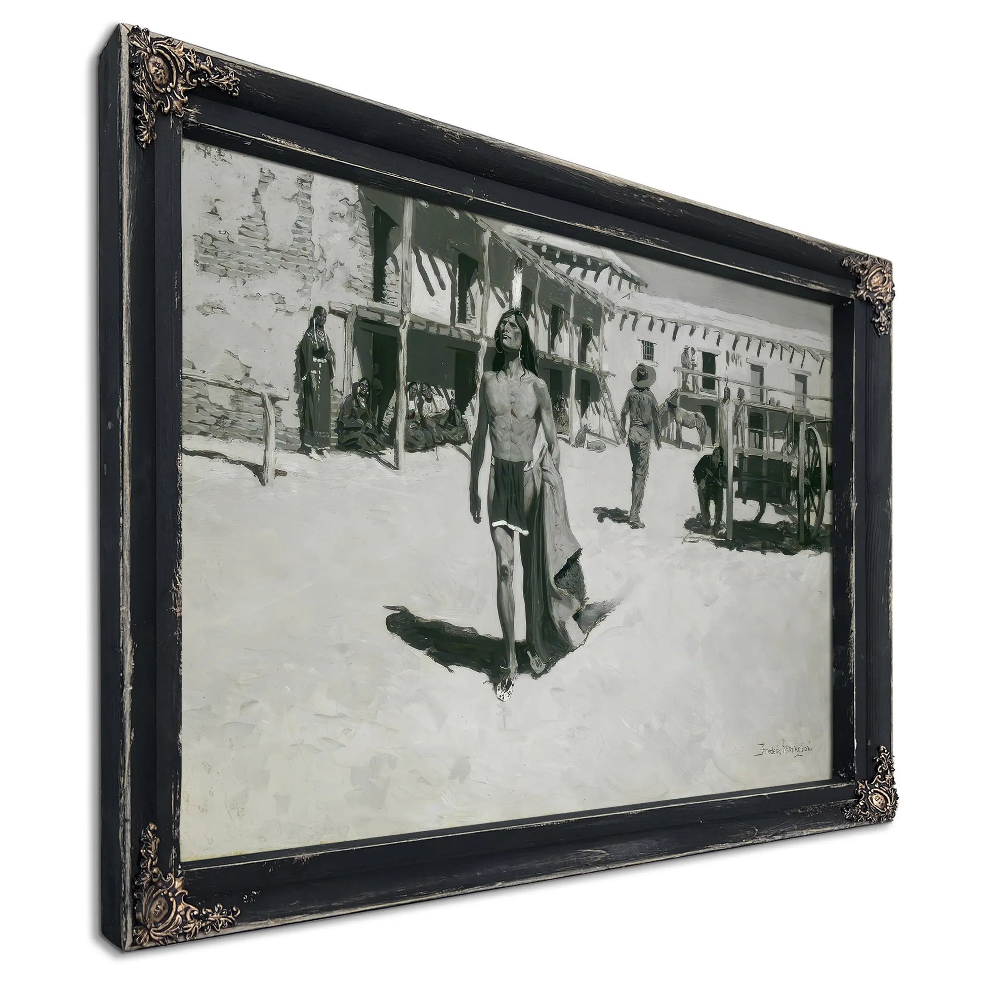 Nothing But Cheerful Looks Followed The Bat by Frederic Remington