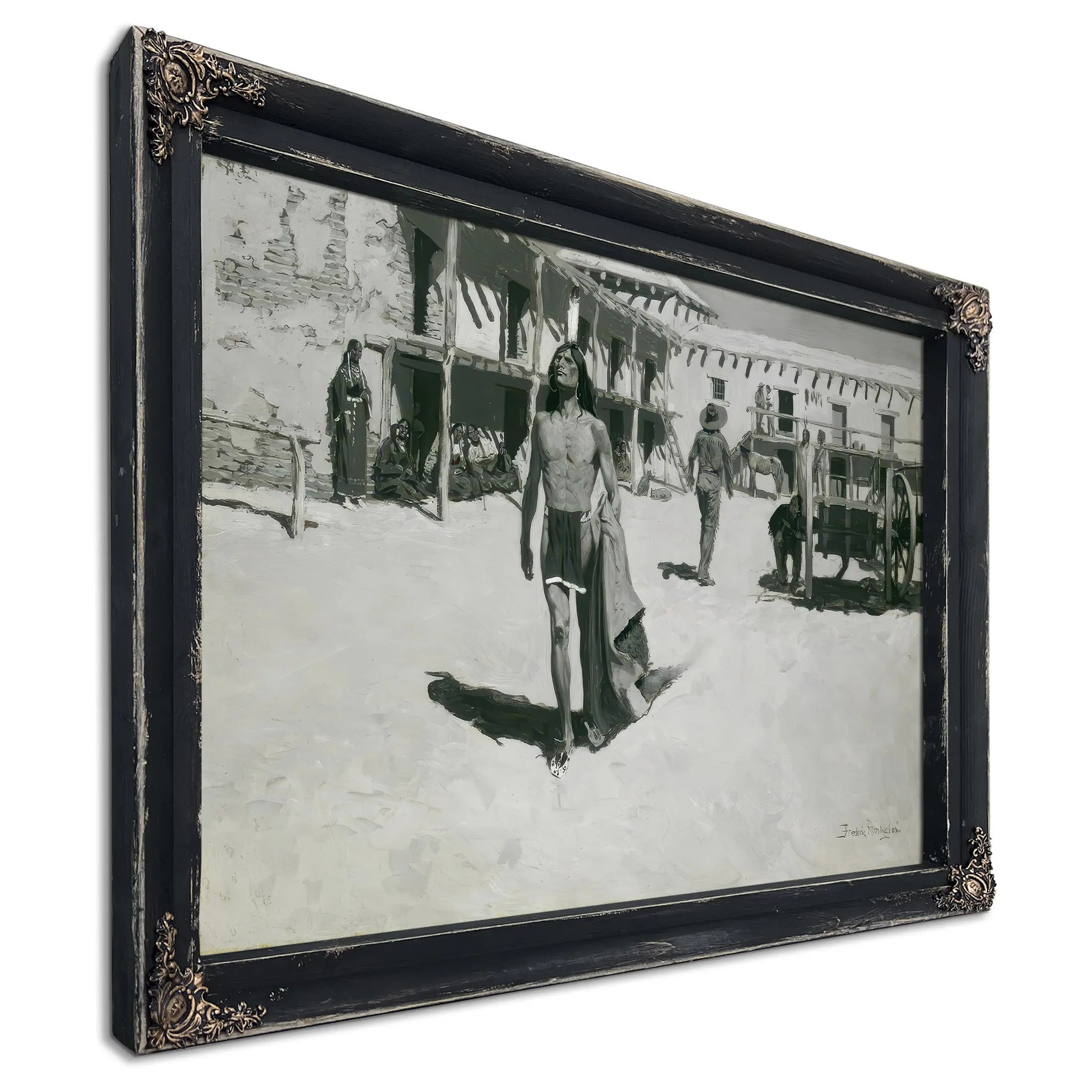 Nothing But Cheerful Looks Followed The Bat by Frederic Remington