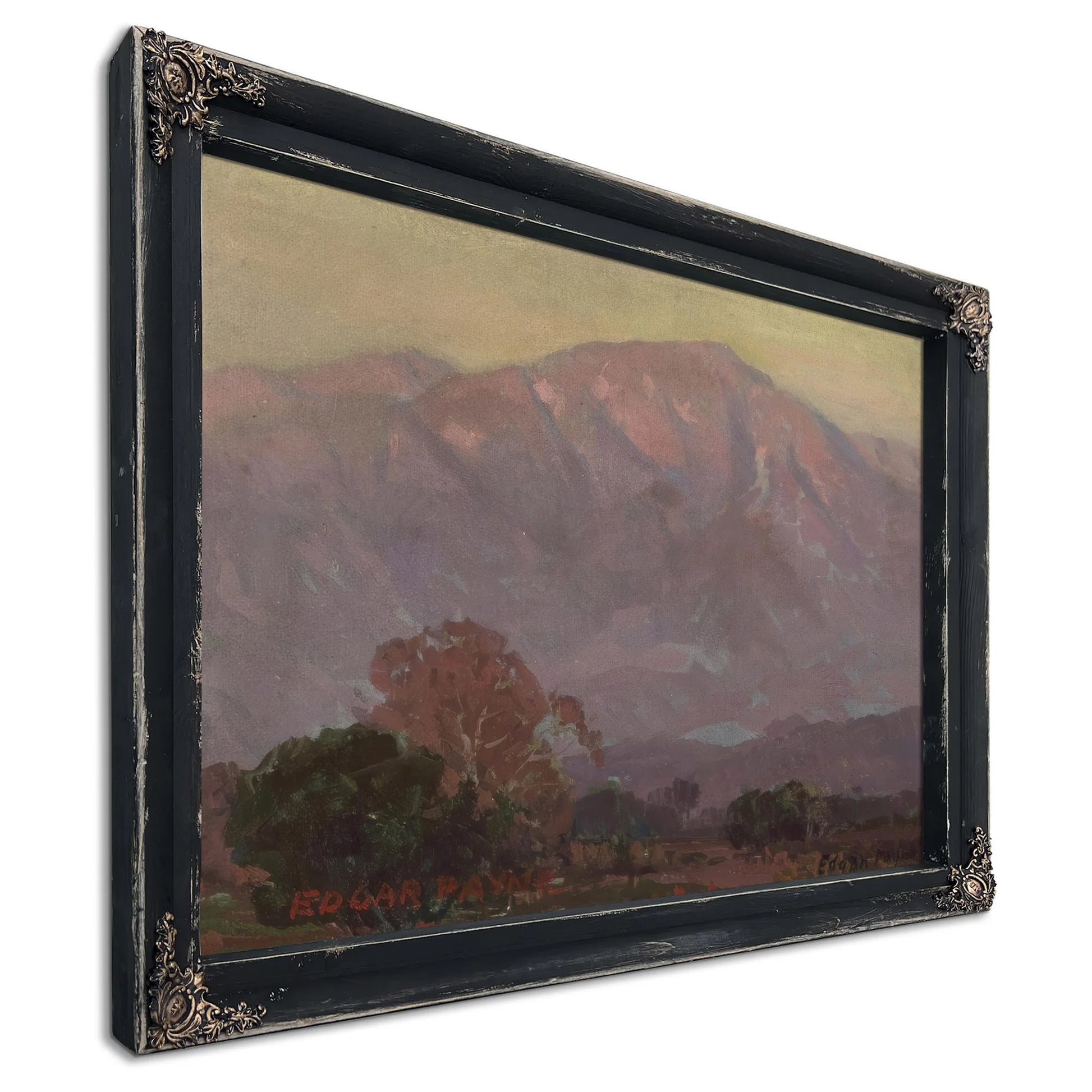 Purple Foothills San Gabriel Mountains By Edgar Payne Fine Art Print