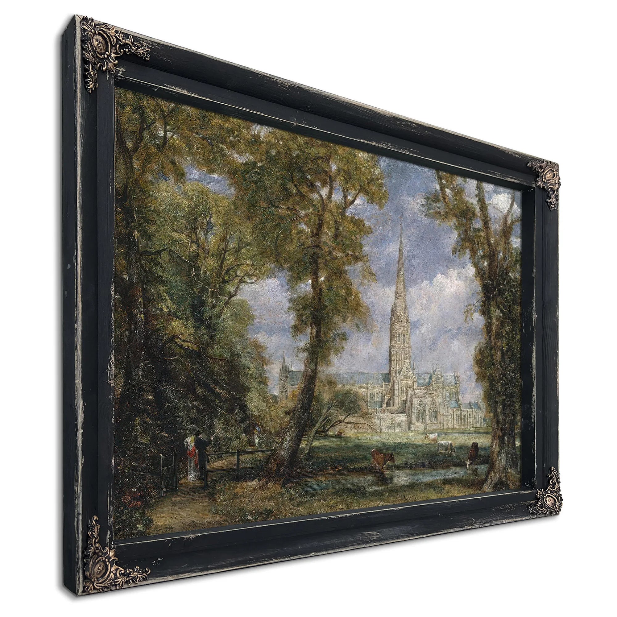 Salisbury Cathedral From The Bishops Garden John Constablescaled Down Upload Tmp By John Constable Fine Art Print