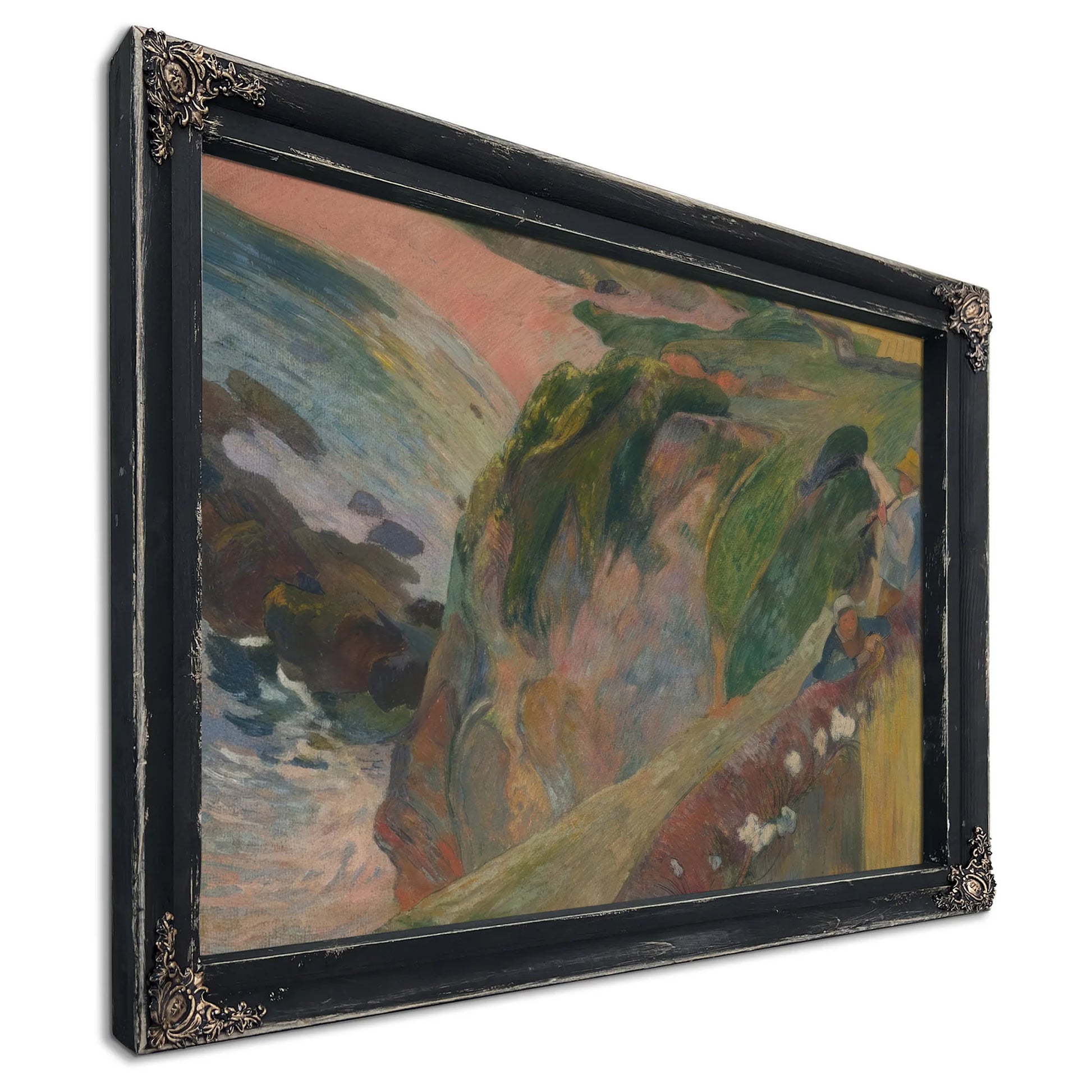 The Flageolet Player On The Cliff By Paul Gauguin Fine Art Print