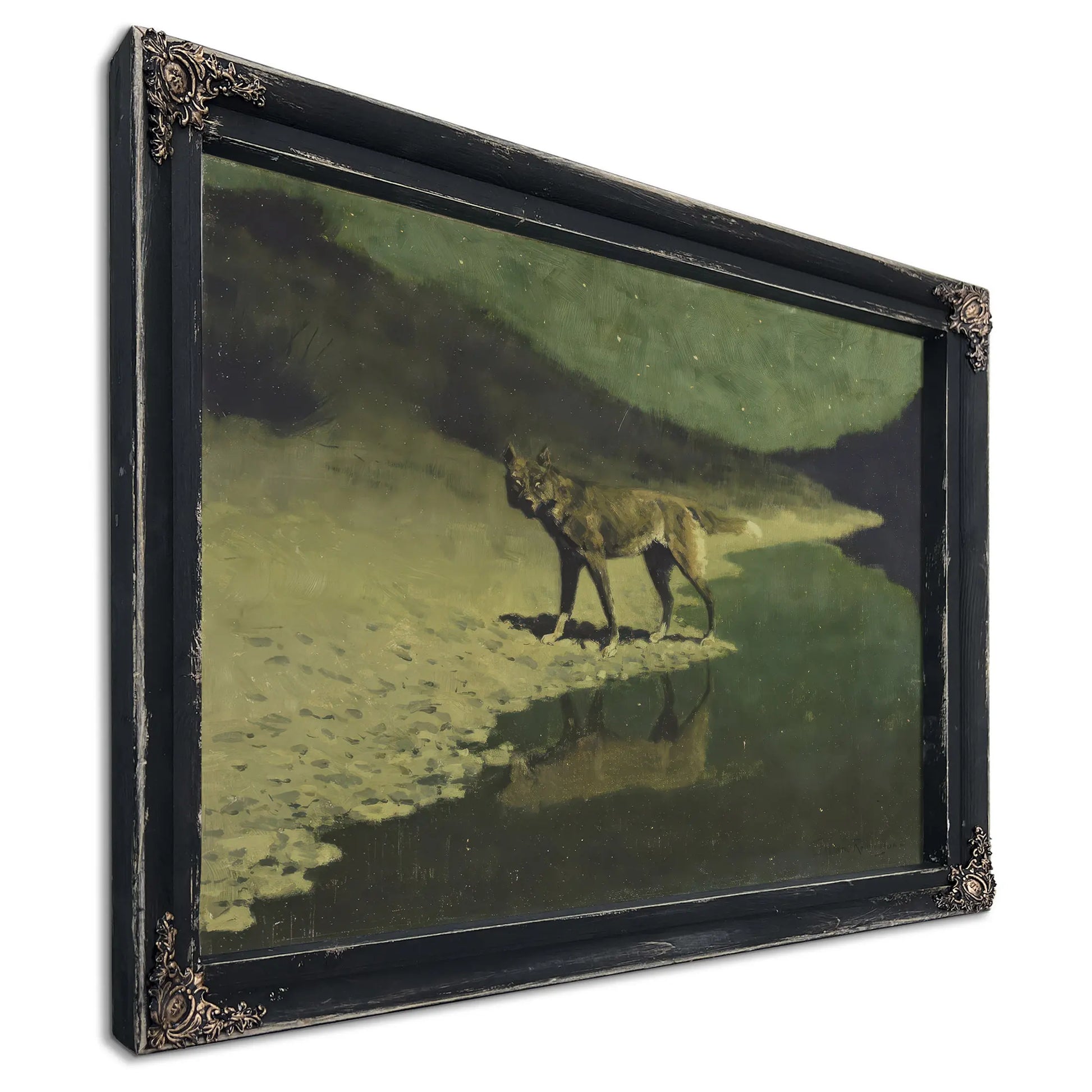 Moonlight Wolf C by Frederic Remington