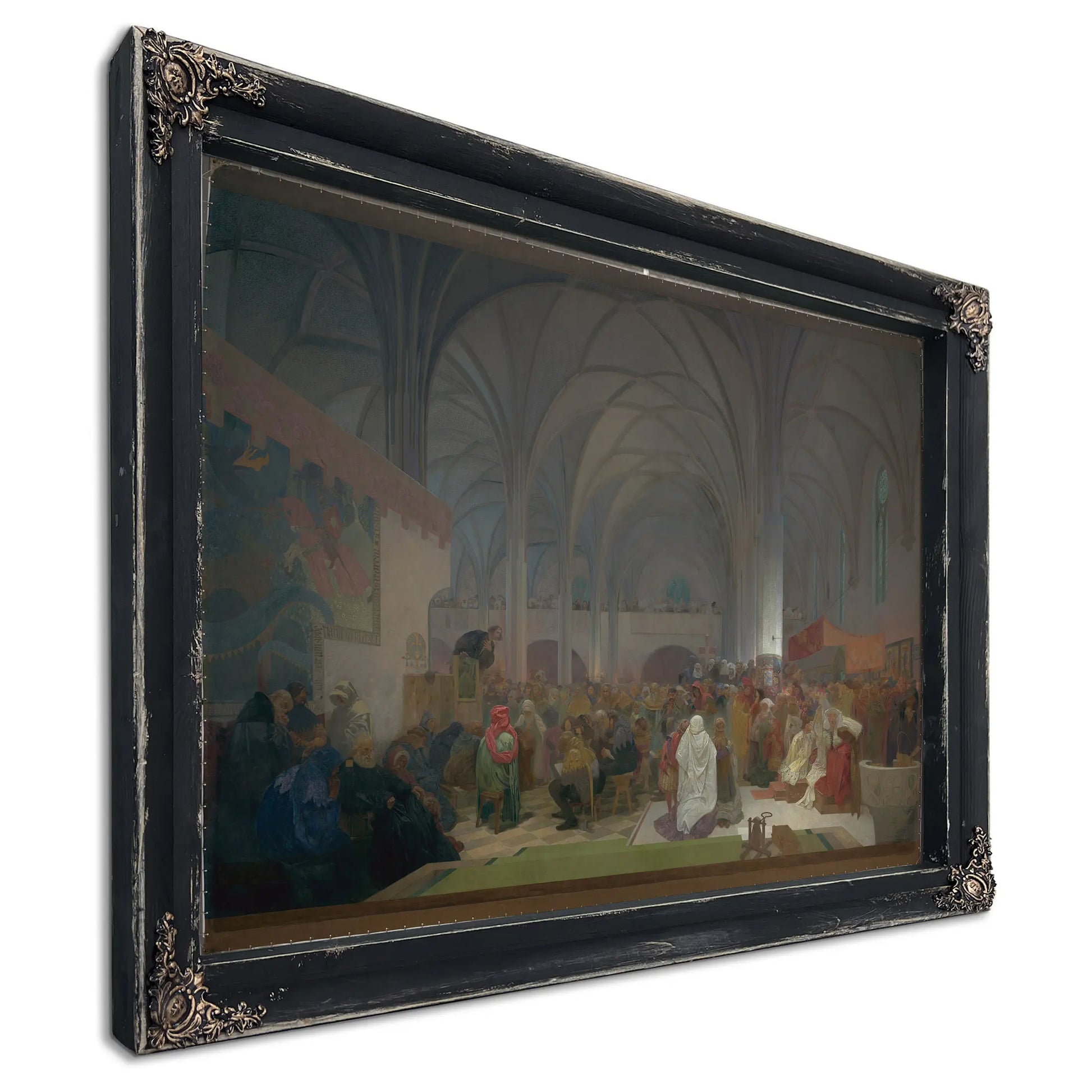 Master Jan Hus Preaching by Alphonse Mucha