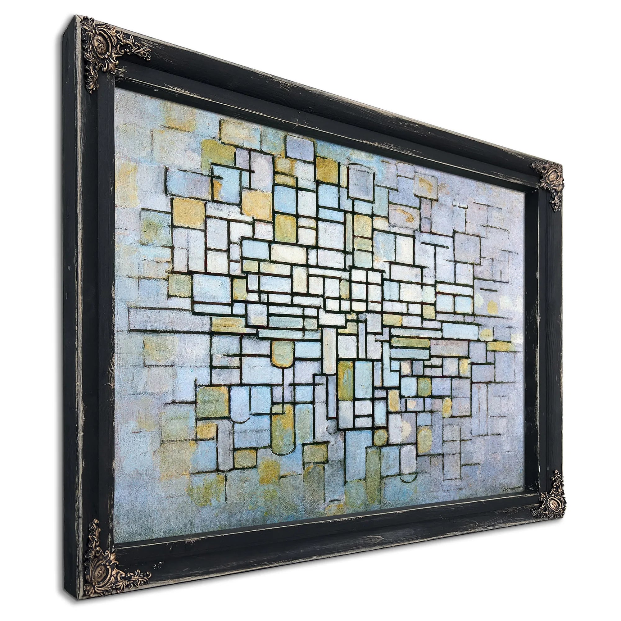 Composition In Blue Gray And Pink 1913 Oil On Canvas 880X1150Mm Kro Ller Mu Ller Museum Otterlo By Piet Mondrian Fine Art Print