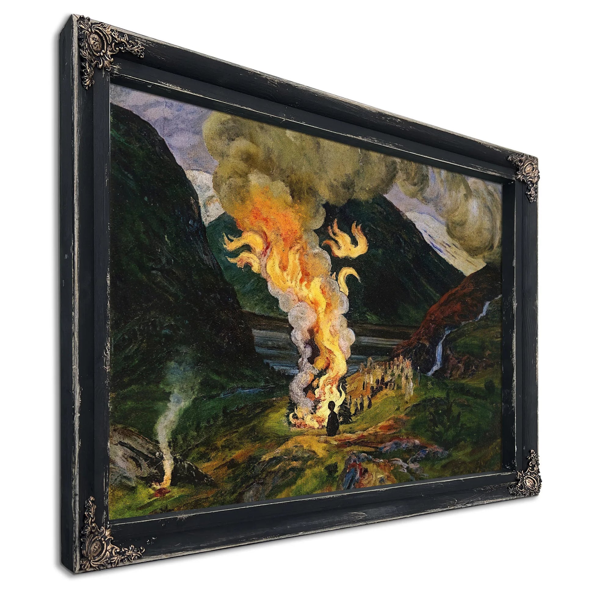 Midsummer Eve Bonfire 4 By Nicolai Astrup Fine Art Print