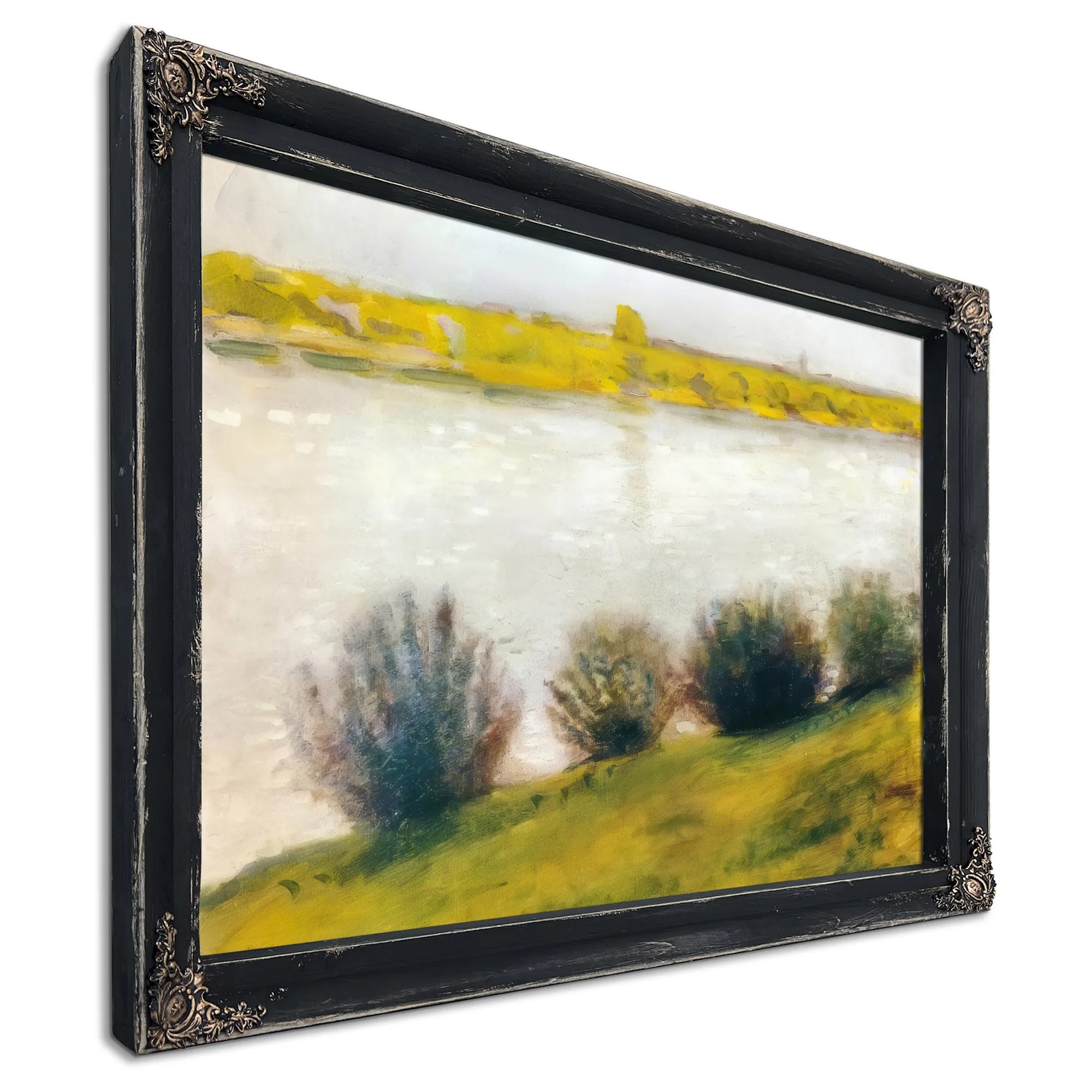 The Rhine In Hersel By August Macke Fine Art Print