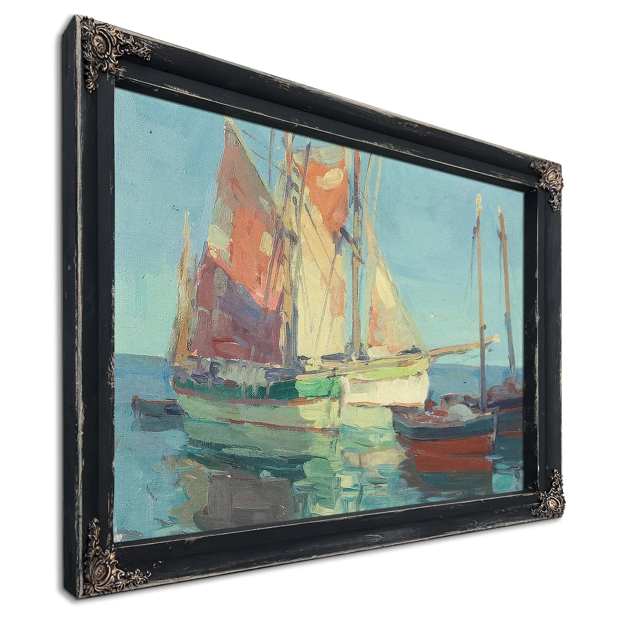 Anchorage, Brittany Tuna Boats By Edgar Payne Fine Art Print