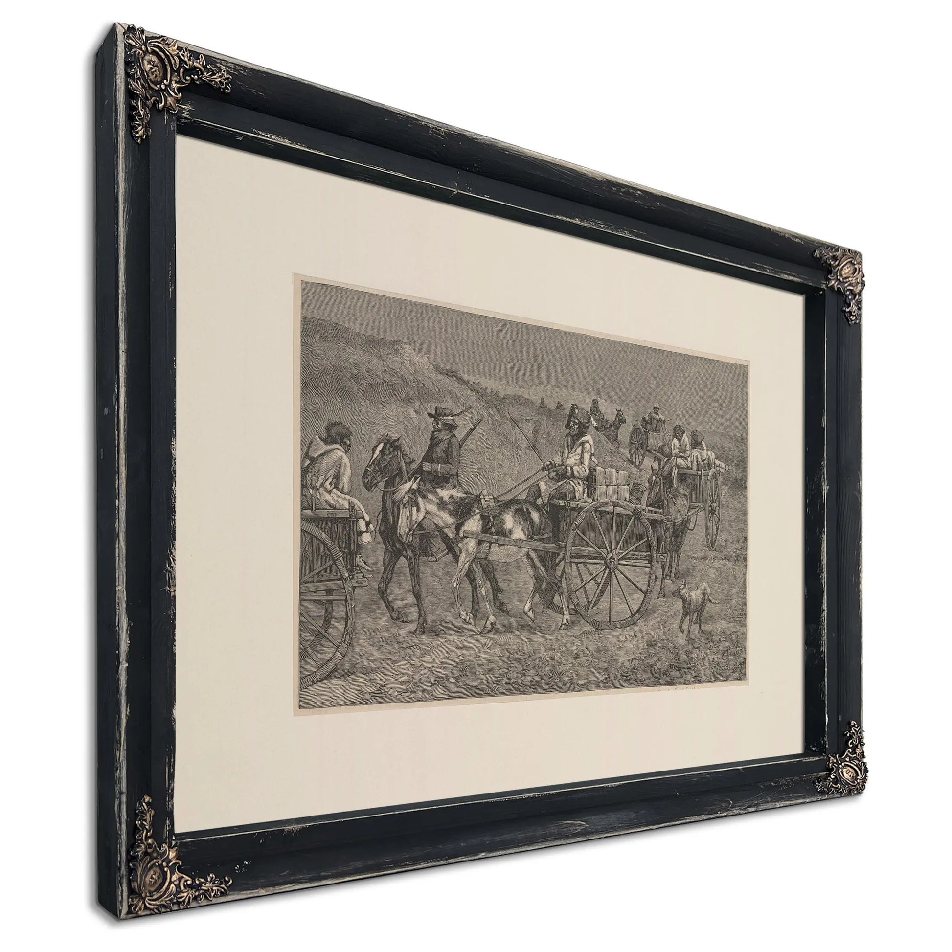 A Fur Train From The Far North by Frederic Remington