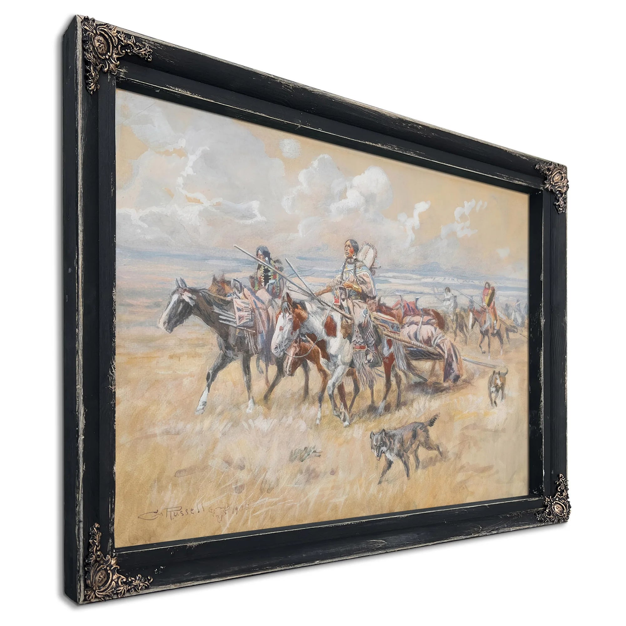 Women Of The Plains By Charles Marion Russell Fine Art Print